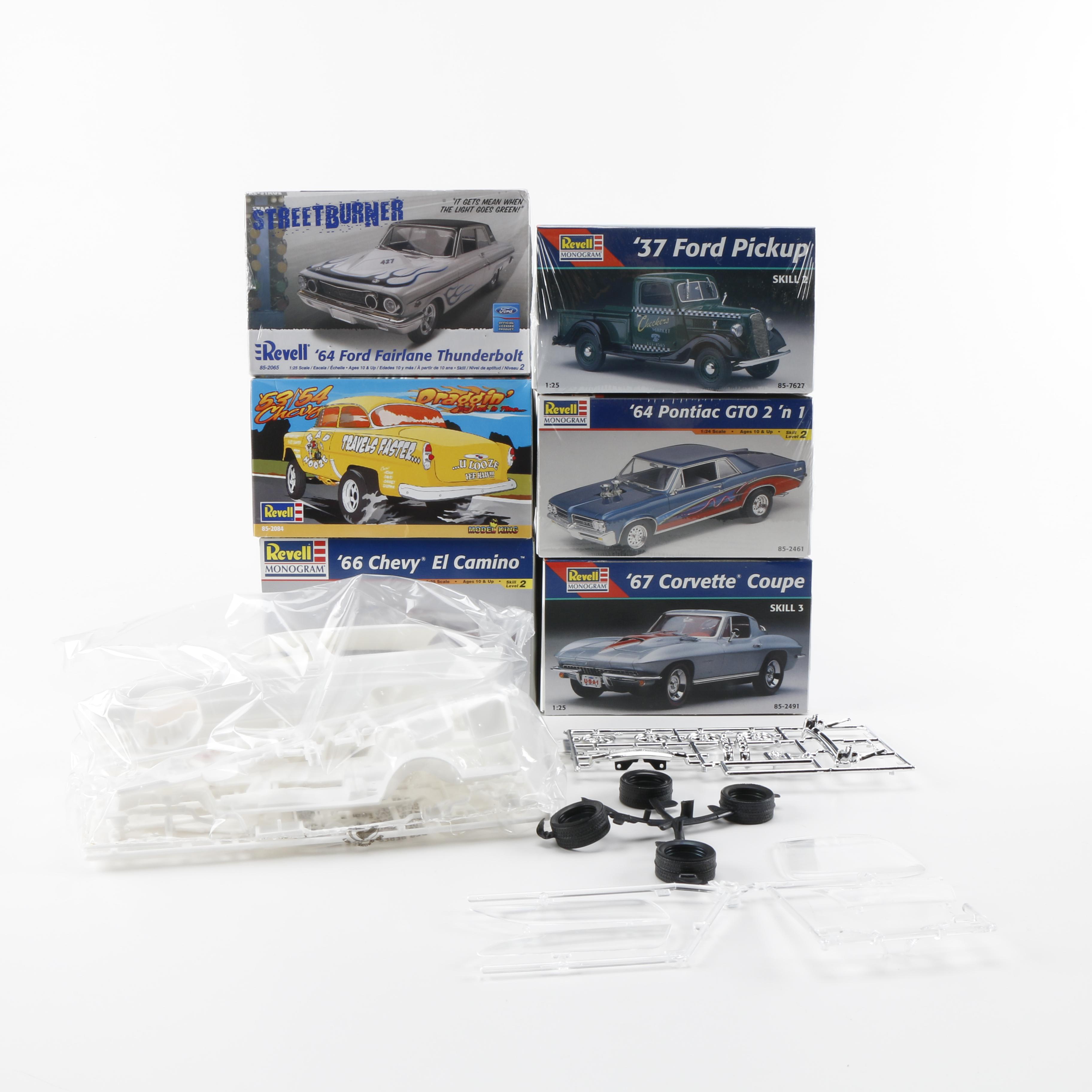 Assortment of Model Car Kits