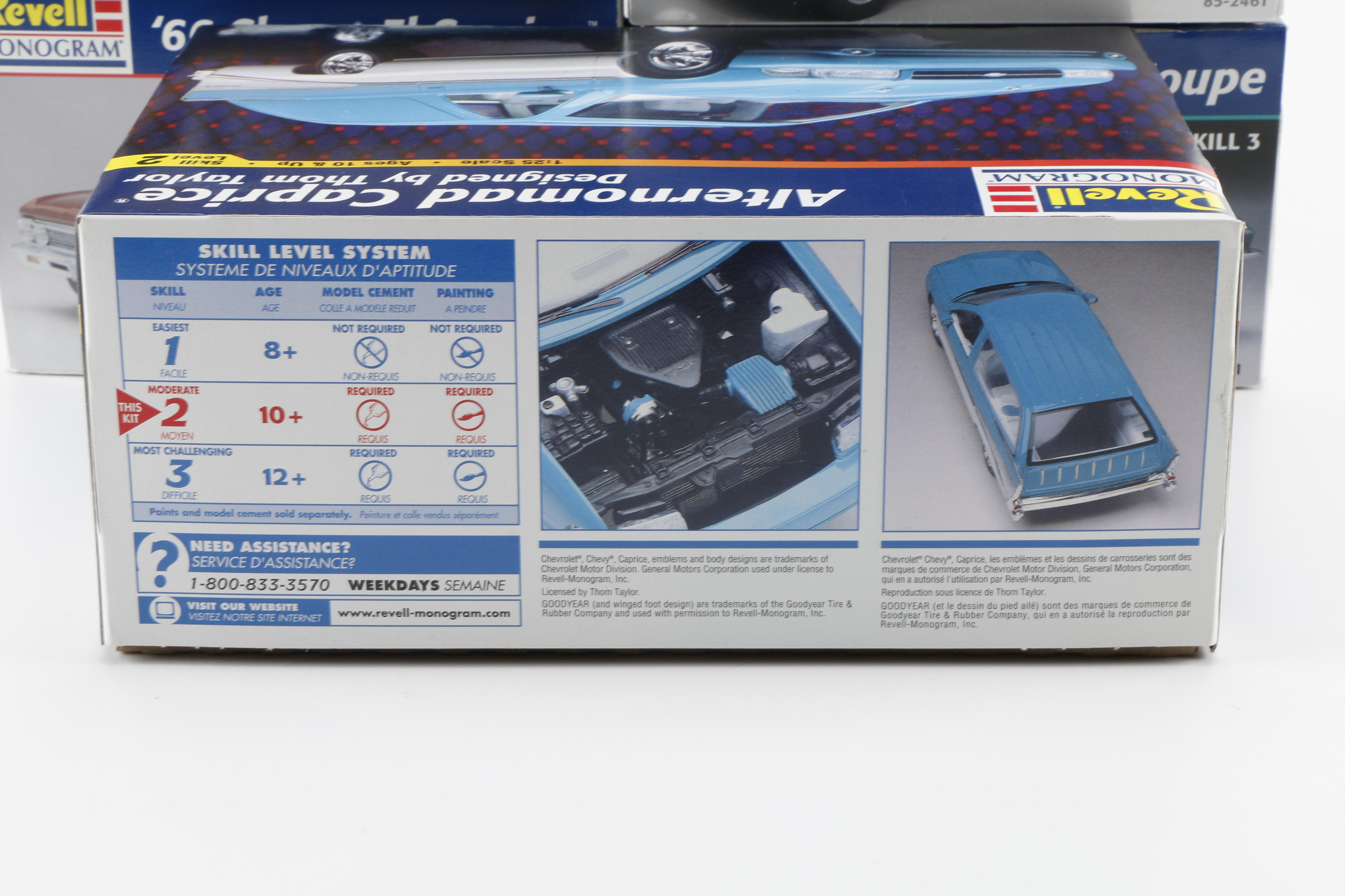 Assortment of Model Car Kits