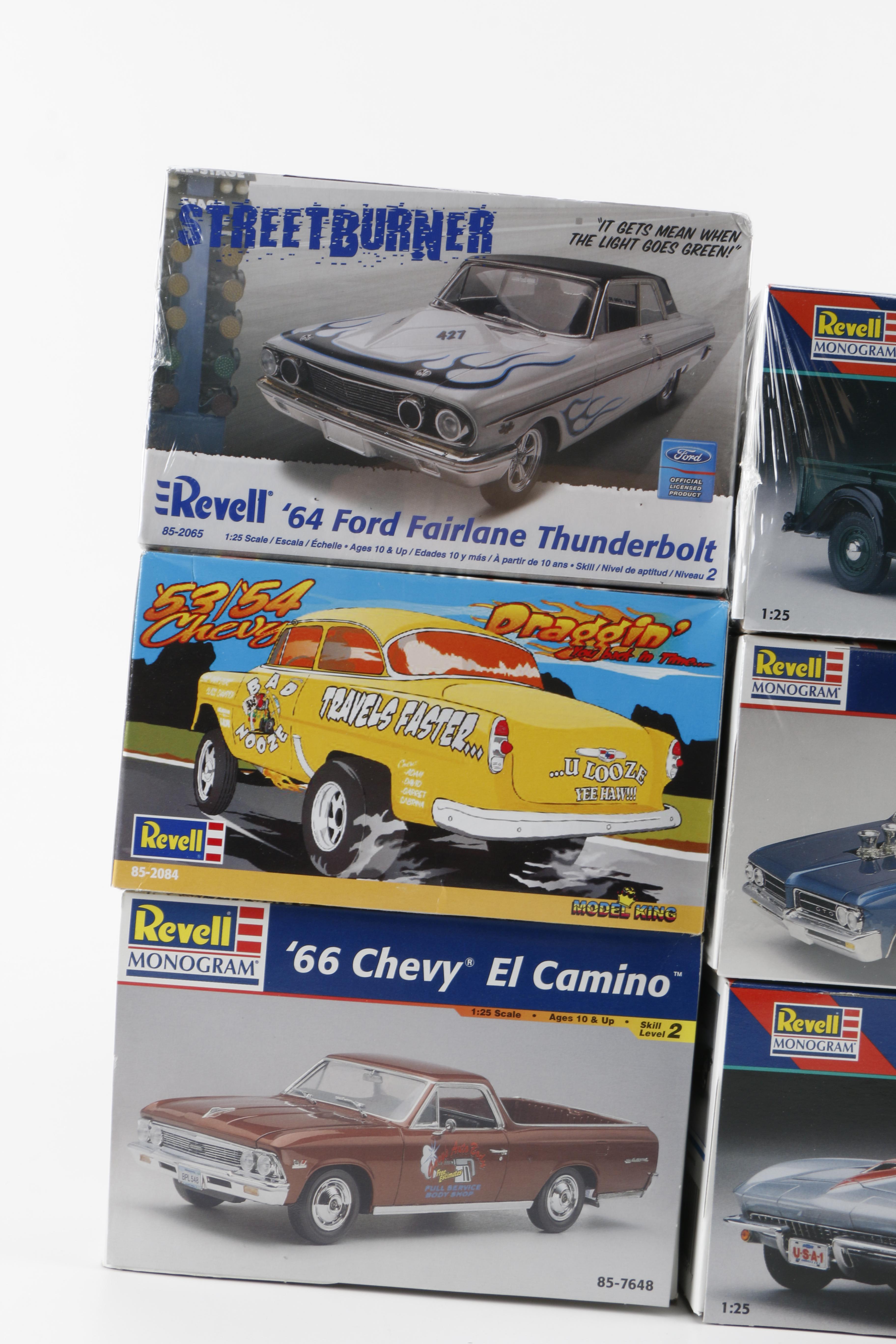 Assortment of Model Car Kits