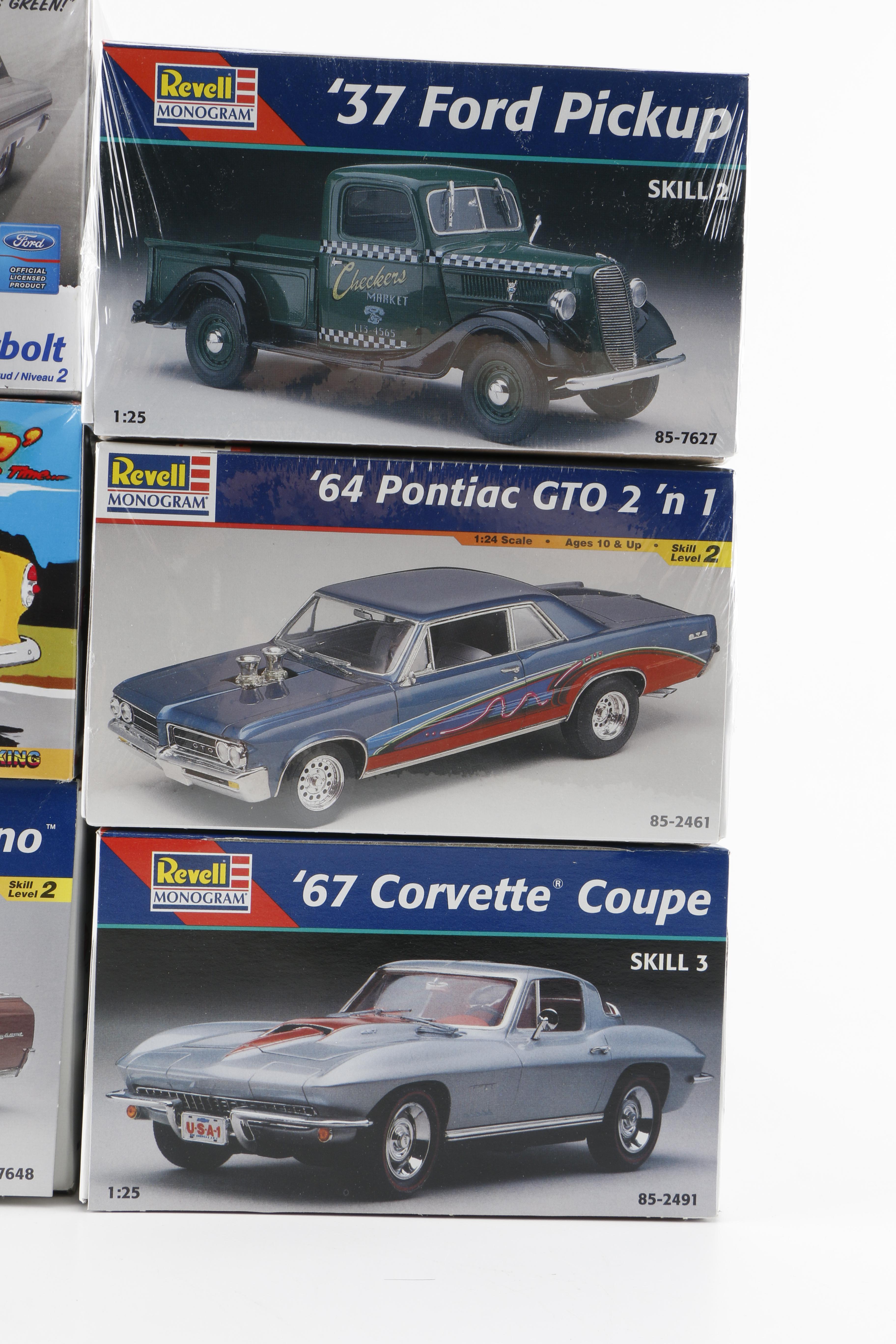Assortment of Model Car Kits