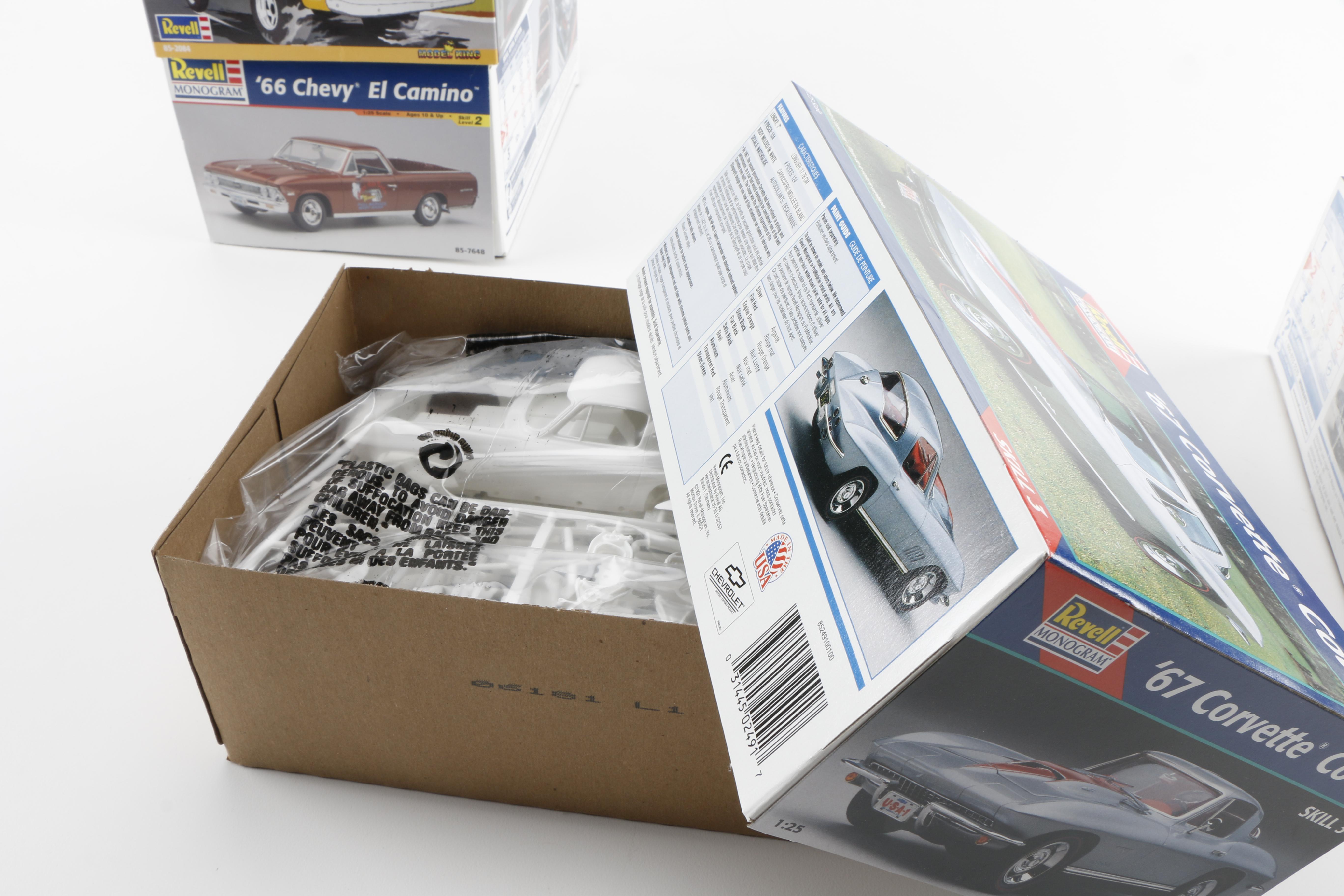 Assortment of Model Car Kits