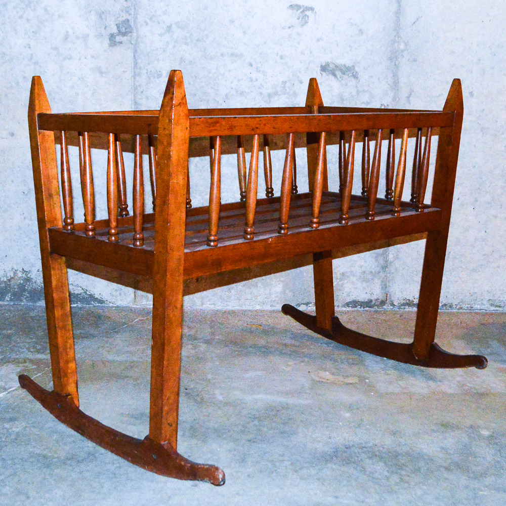 Antique Wooden Cradle
