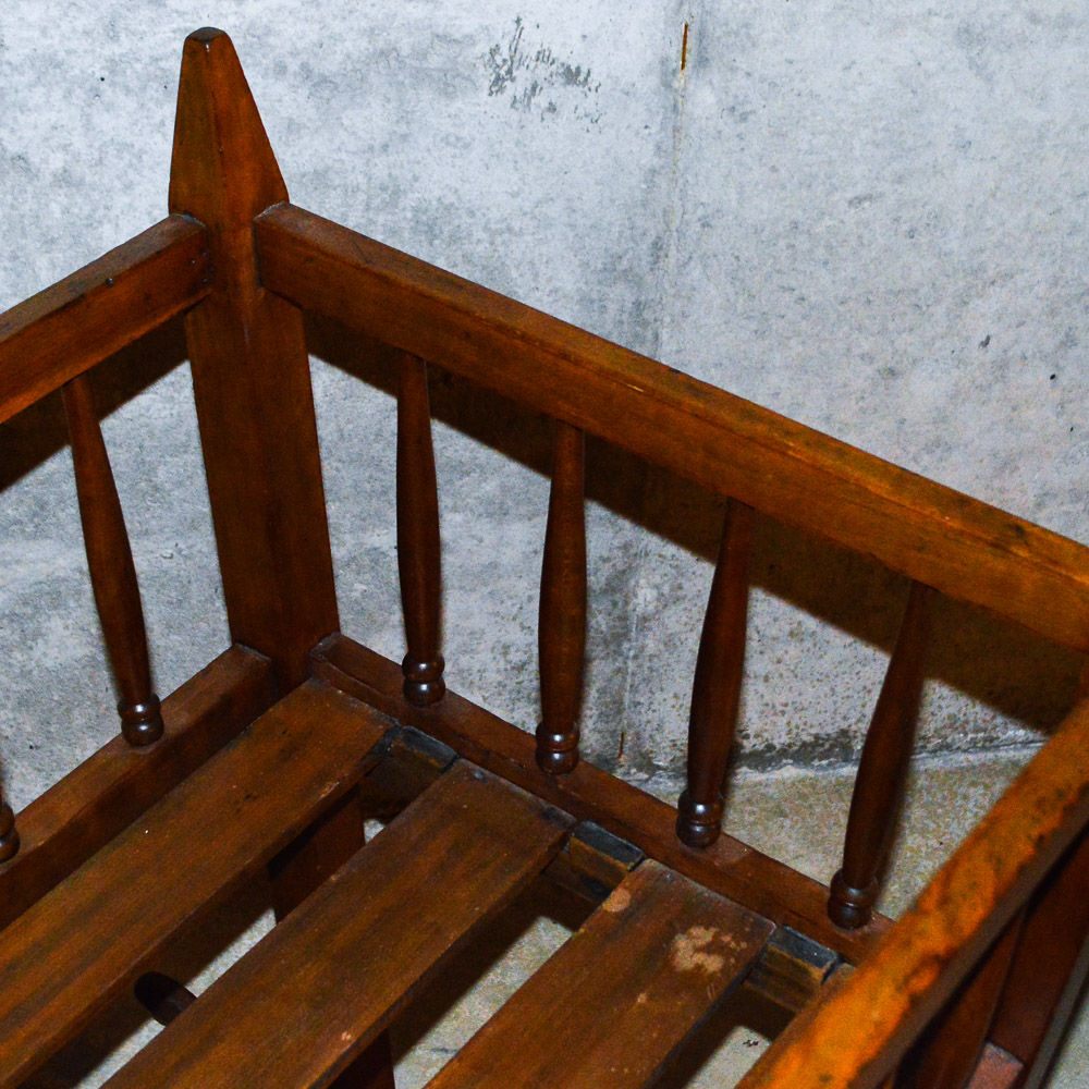 Antique Wooden Cradle