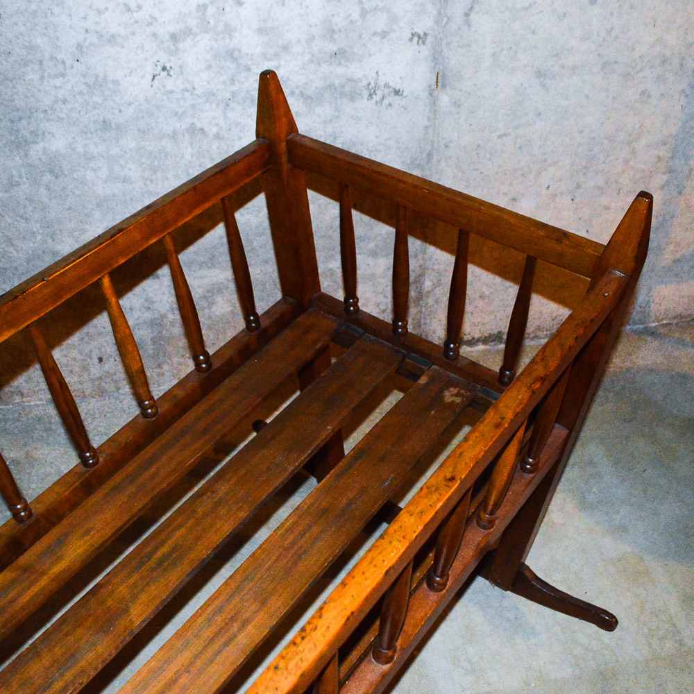 Antique Wooden Cradle