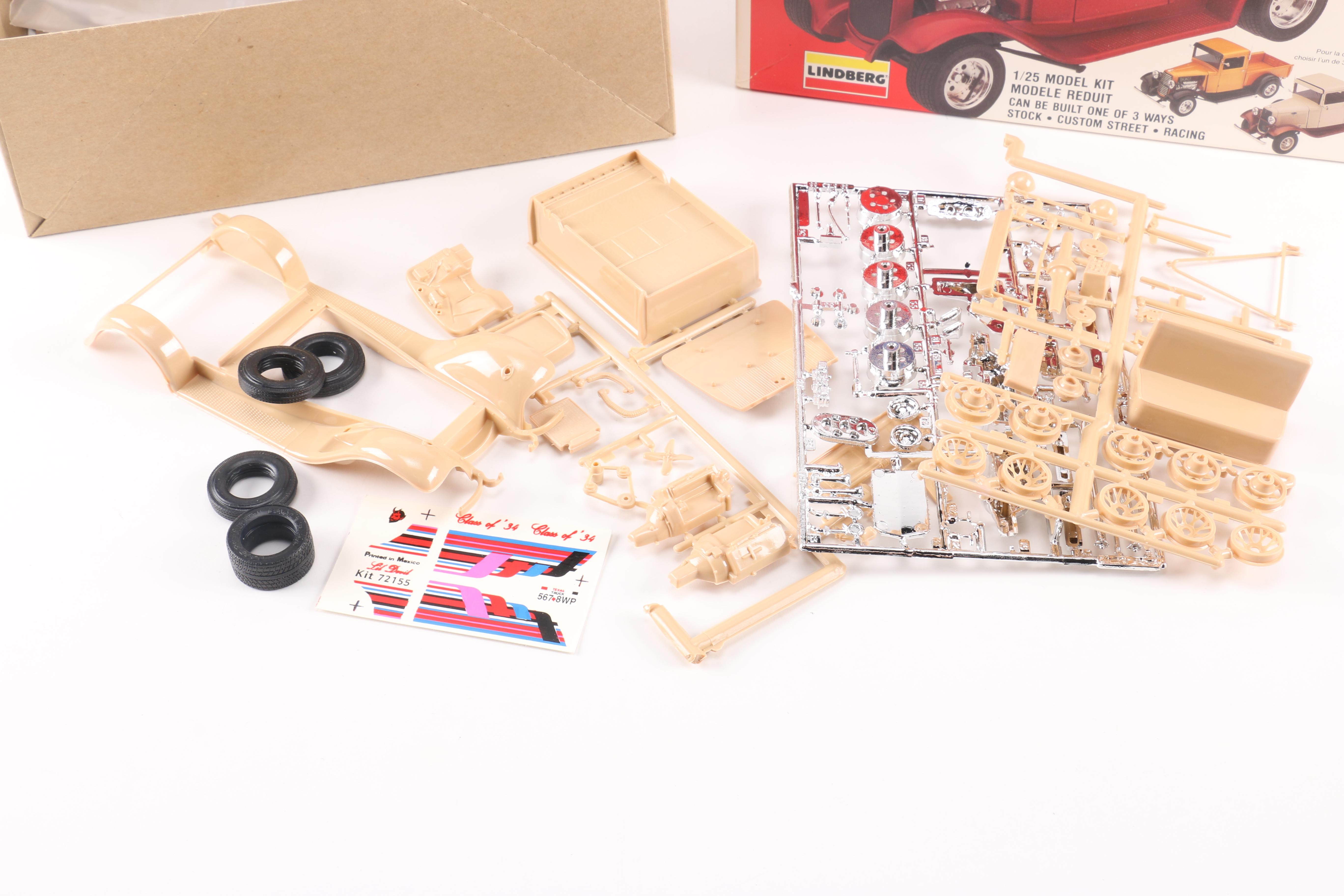 Assortment of Model Cars and Kits