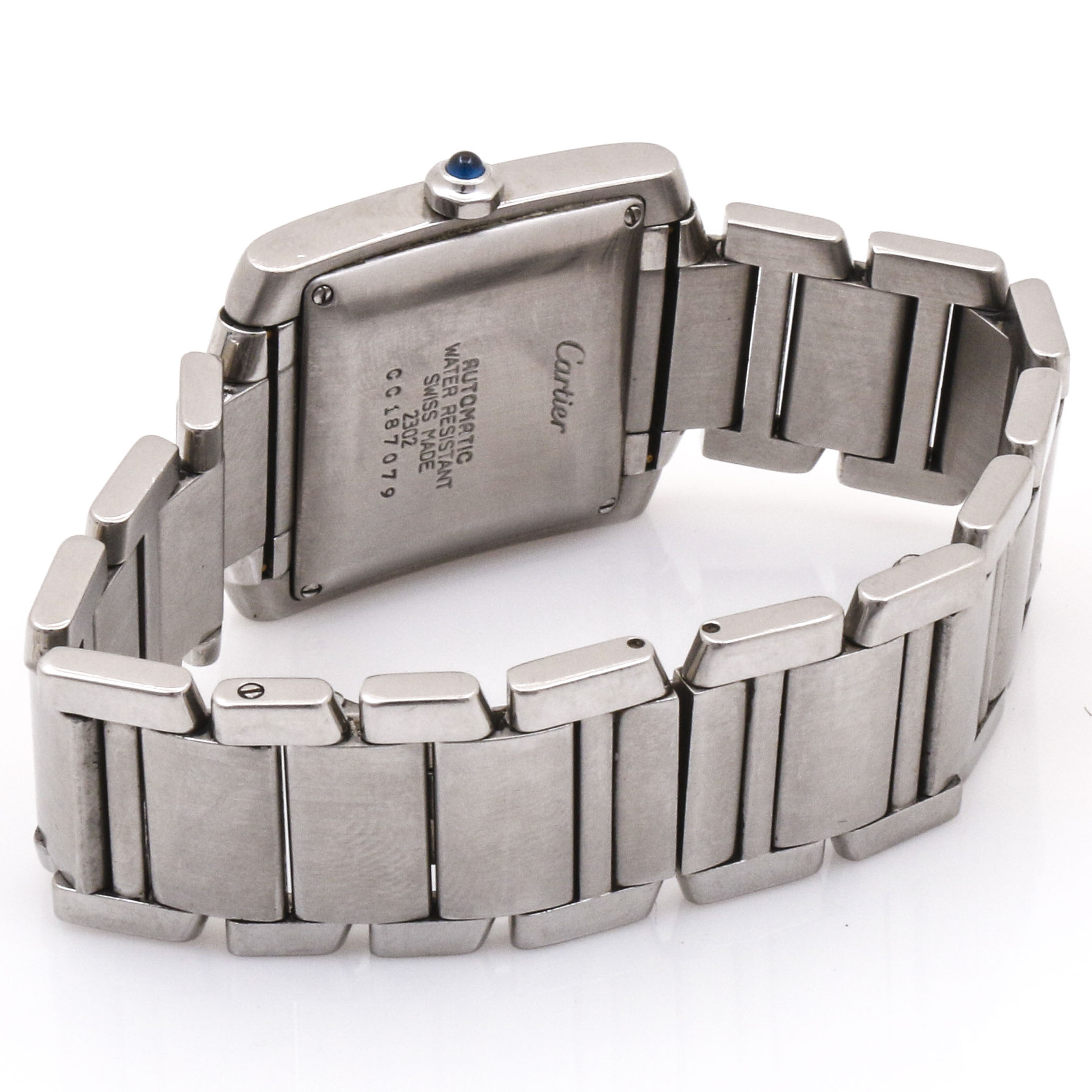 Cartier “Tank Francaise” Stainless Steel Watch