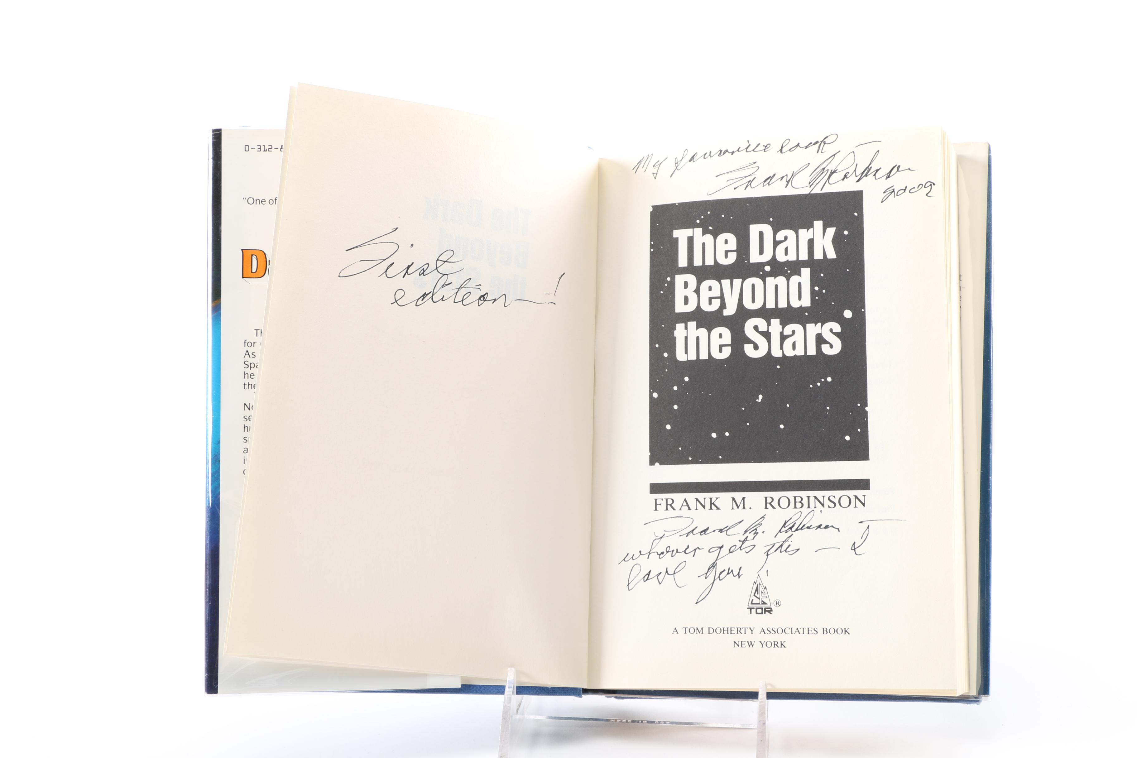 Signed First Edition "The Dark Beyond the Stars" by Frank M. Robinson