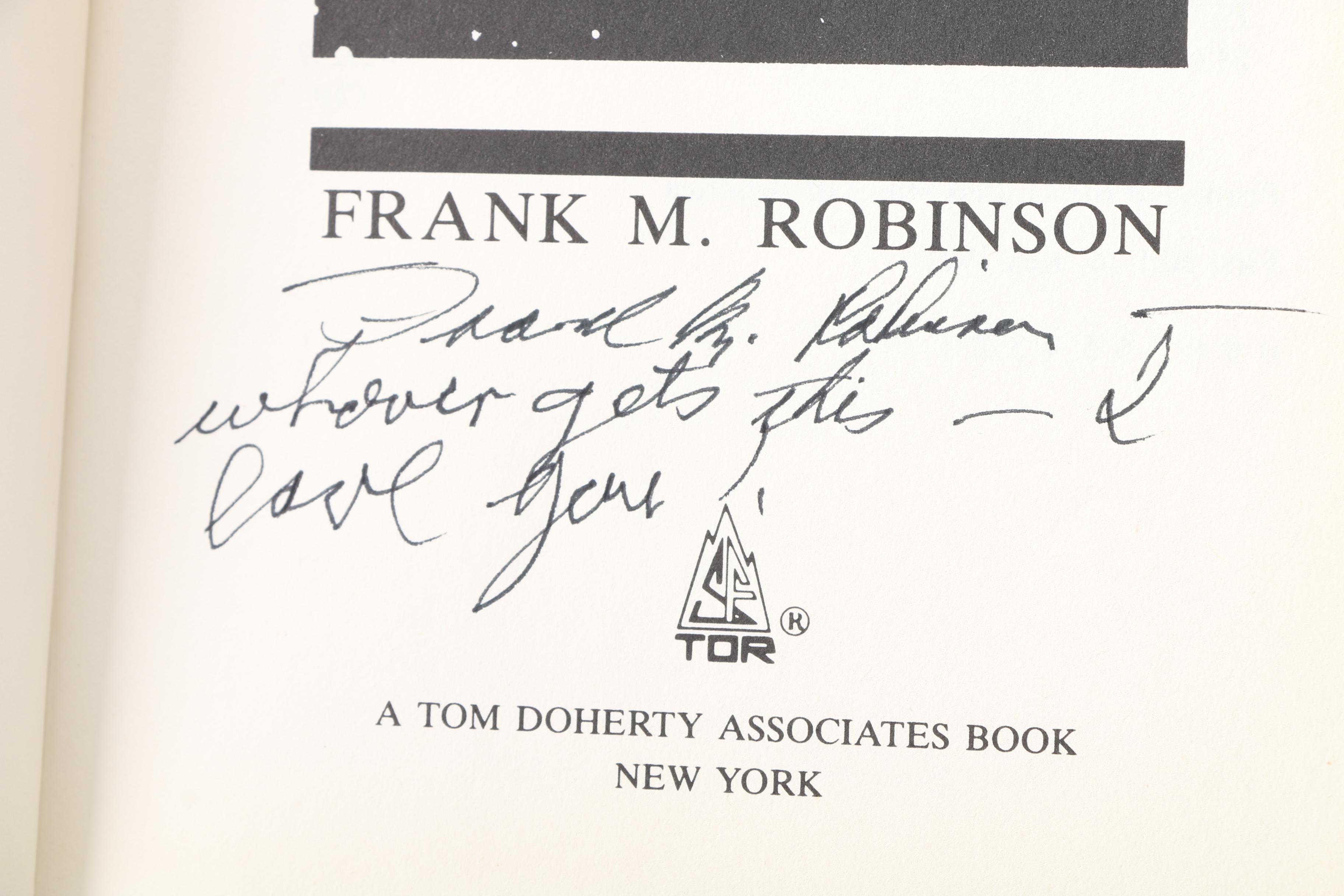 Signed First Edition "The Dark Beyond the Stars" by Frank M. Robinson