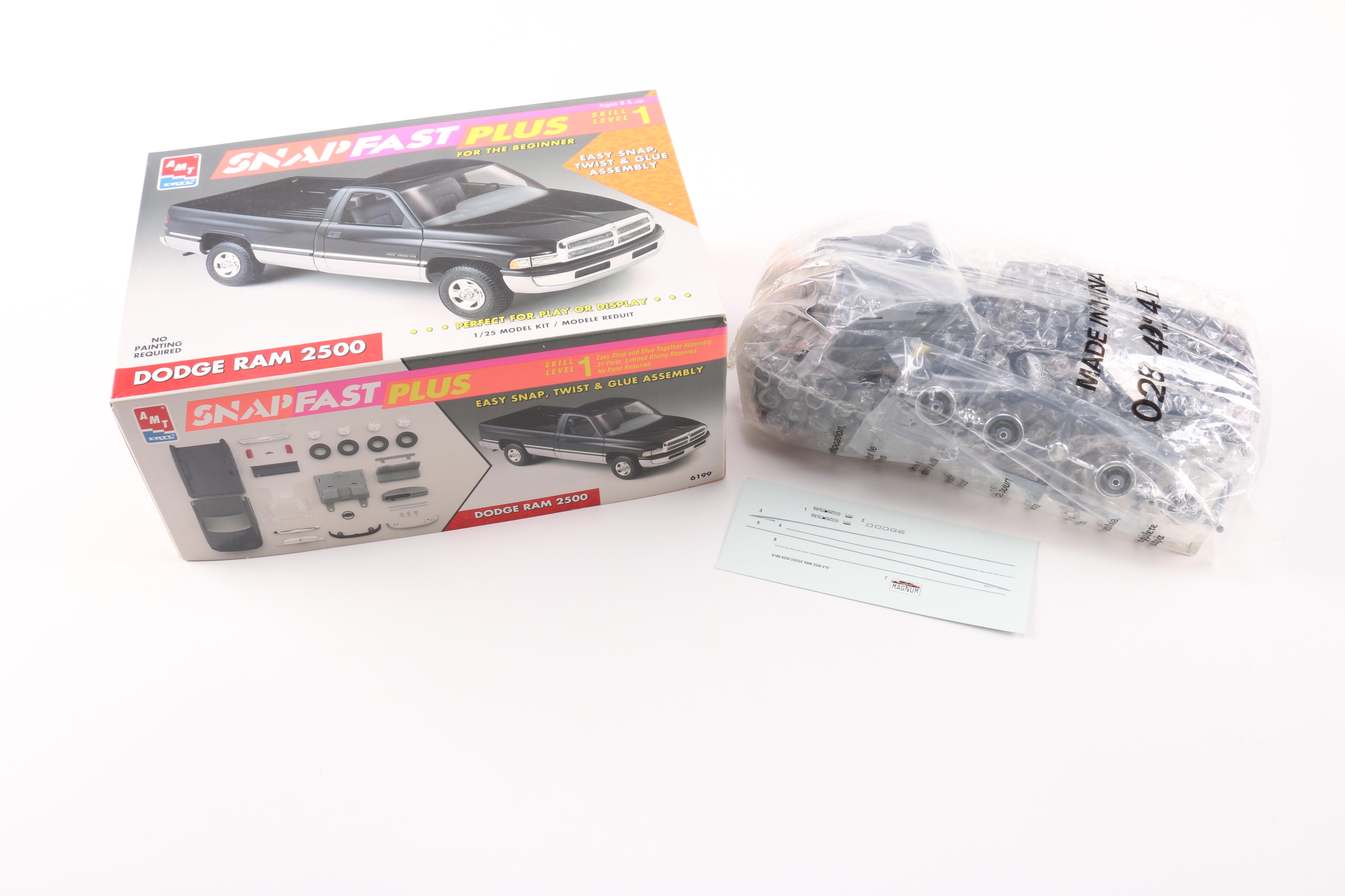 Assortment of Model Cars and Kits