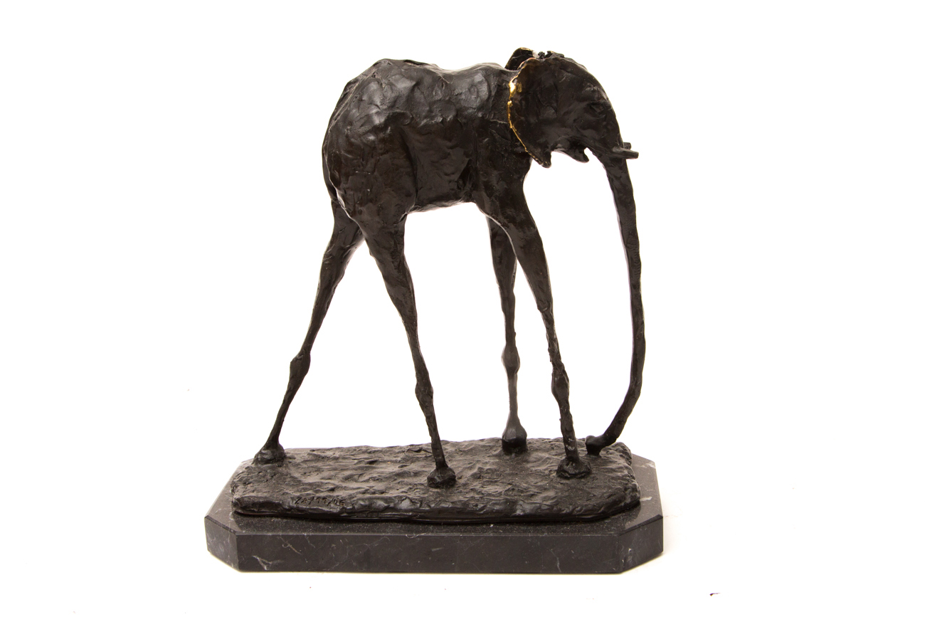 Dali Inspired Bronze Elephant Sculpture