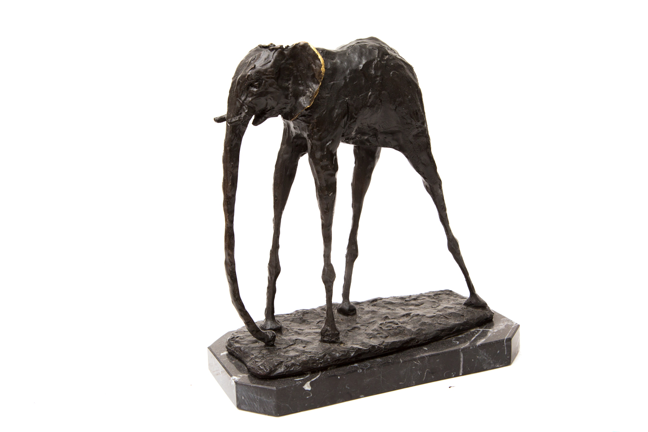Dali Inspired Bronze Elephant Sculpture