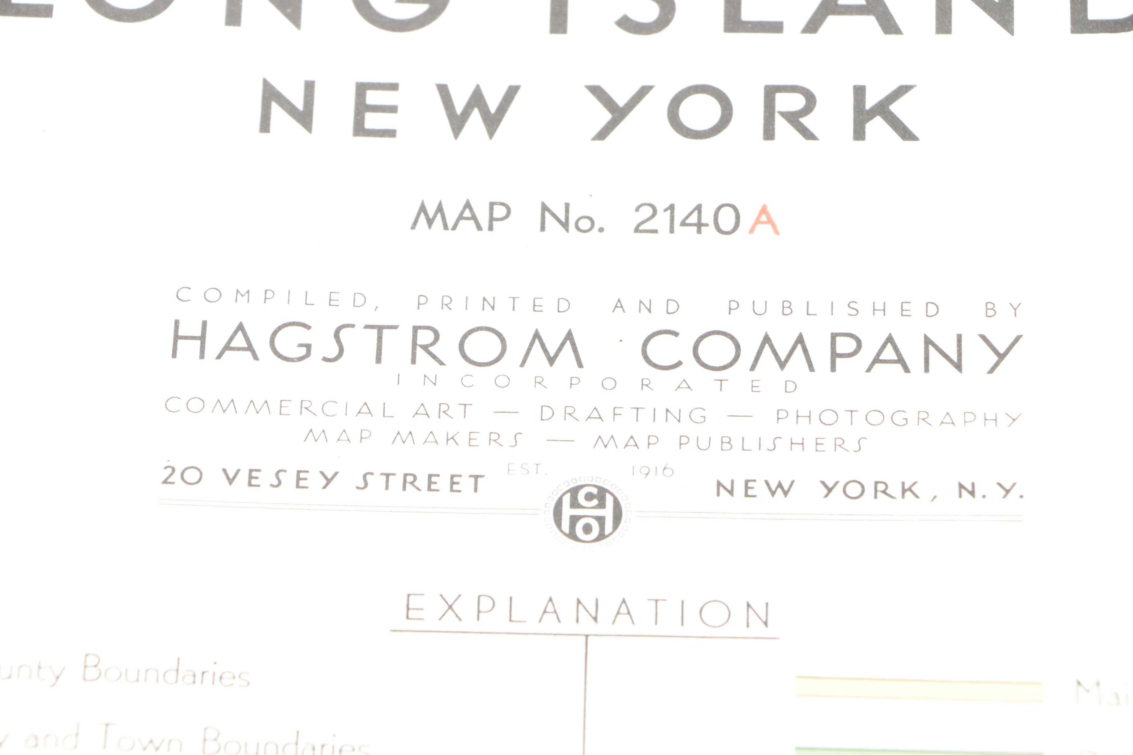 Hagstrom's Map Of Nassau County, Long Island, N.Y.