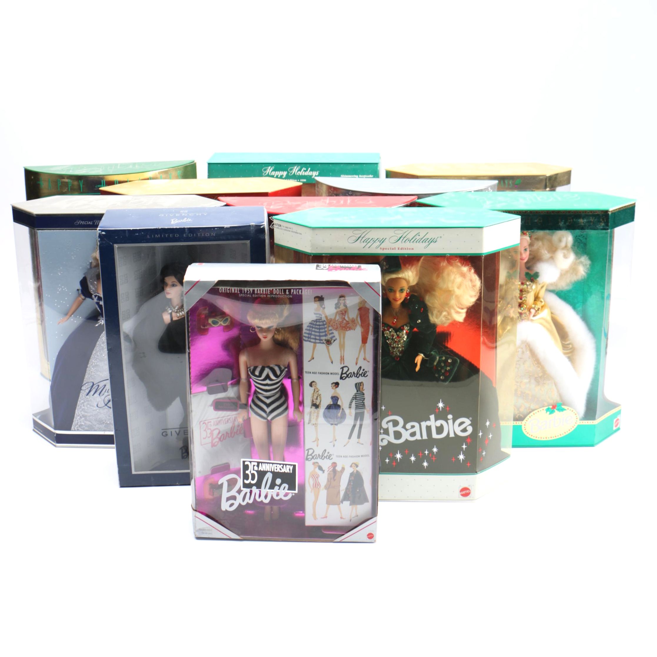 Barbie Dolls Featuring "Happy Holidays"