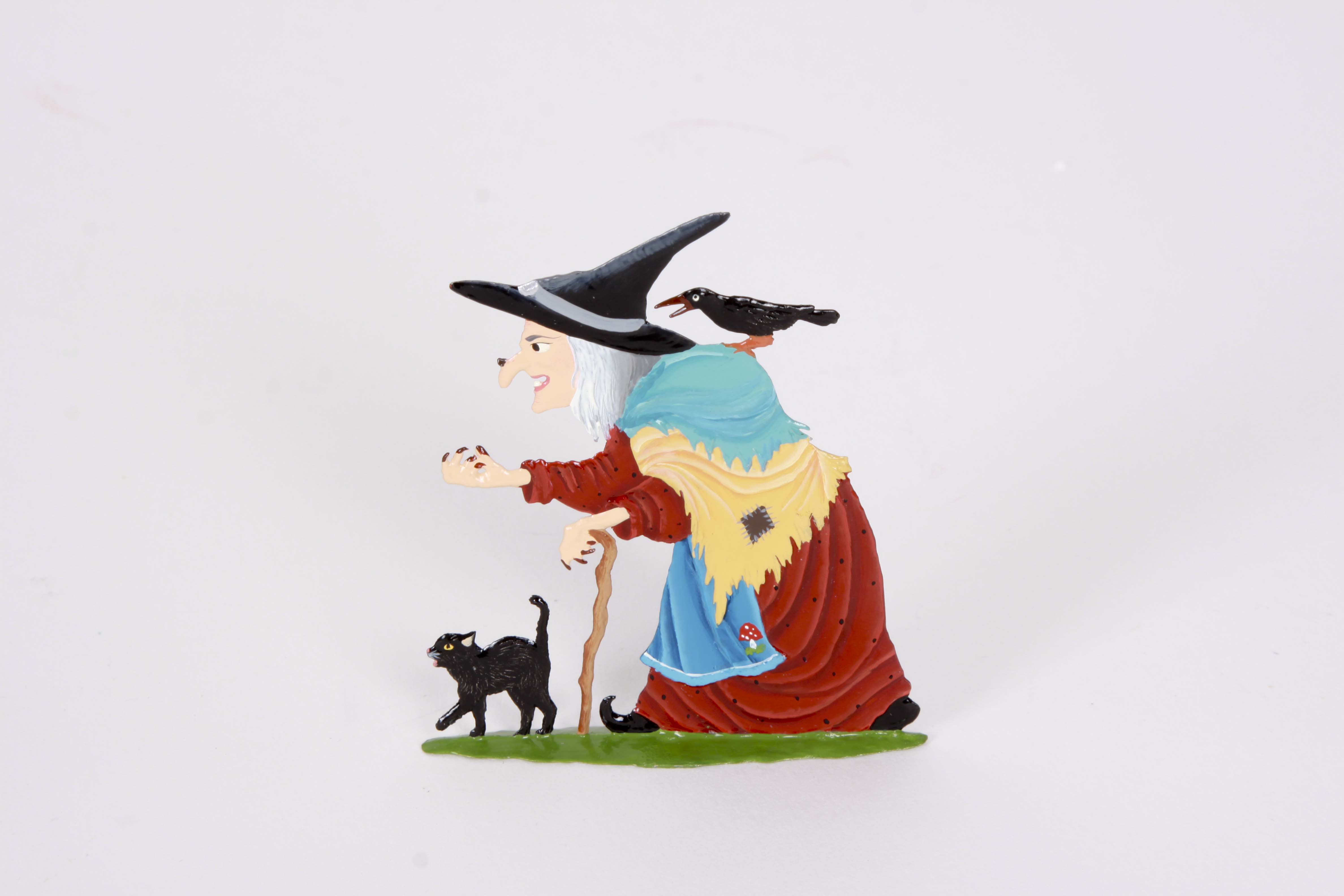 Four Original Wilhelm Schwezer Pewter Art Figurines