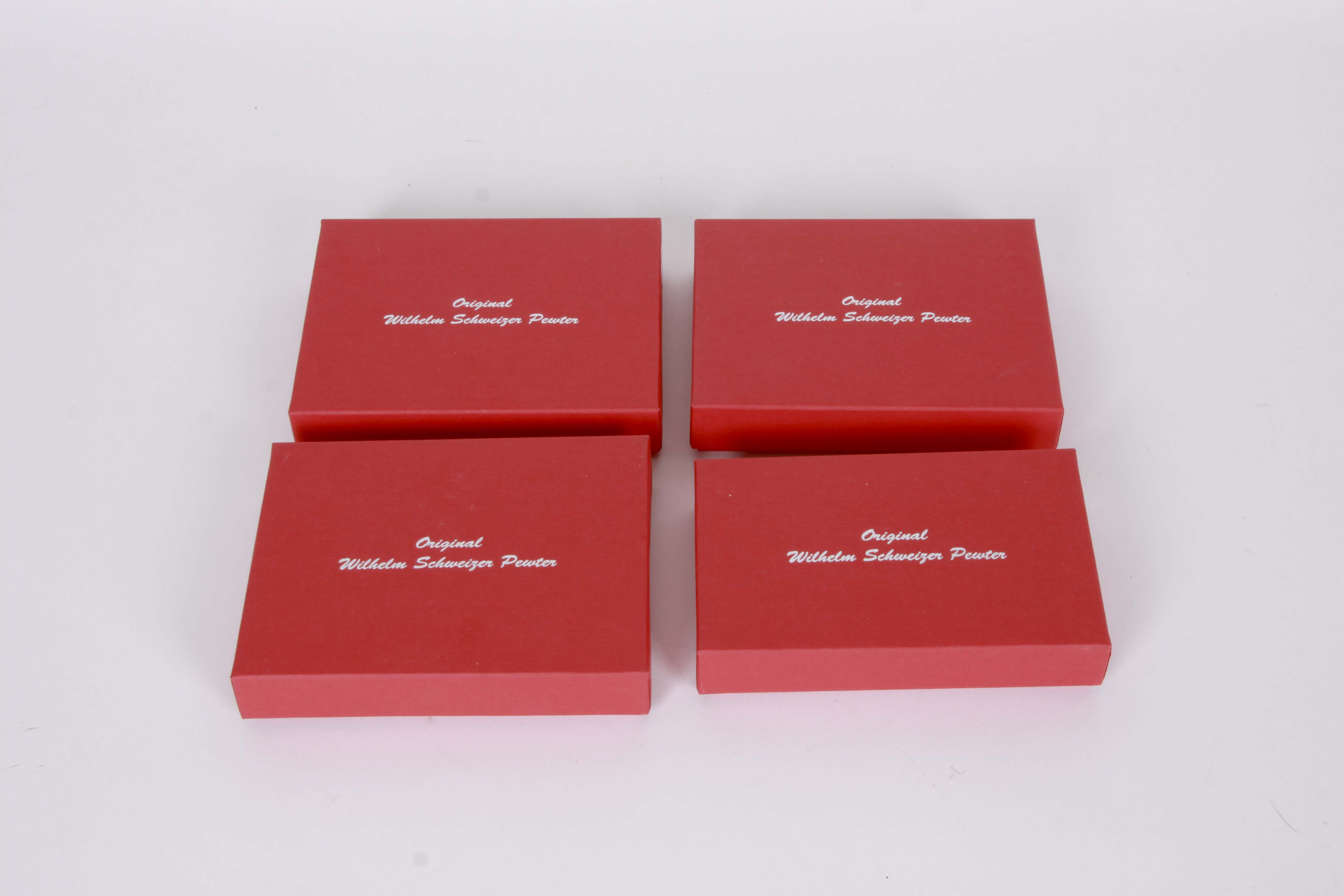 Four Original Wilhelm Schwezer Pewter Art Figurines