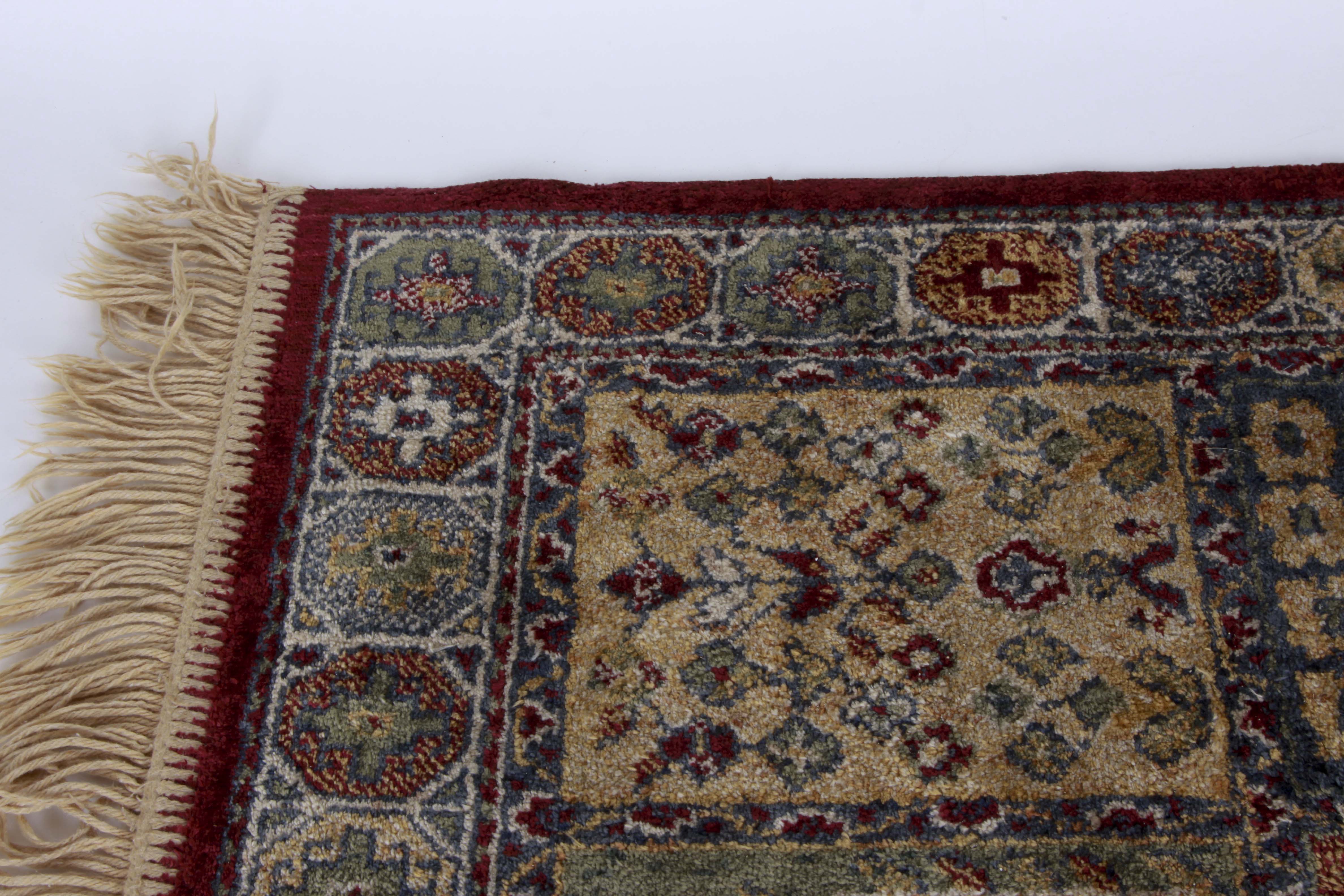 Three Small Machine Woven Bakhtiari-Style Accent Rugs