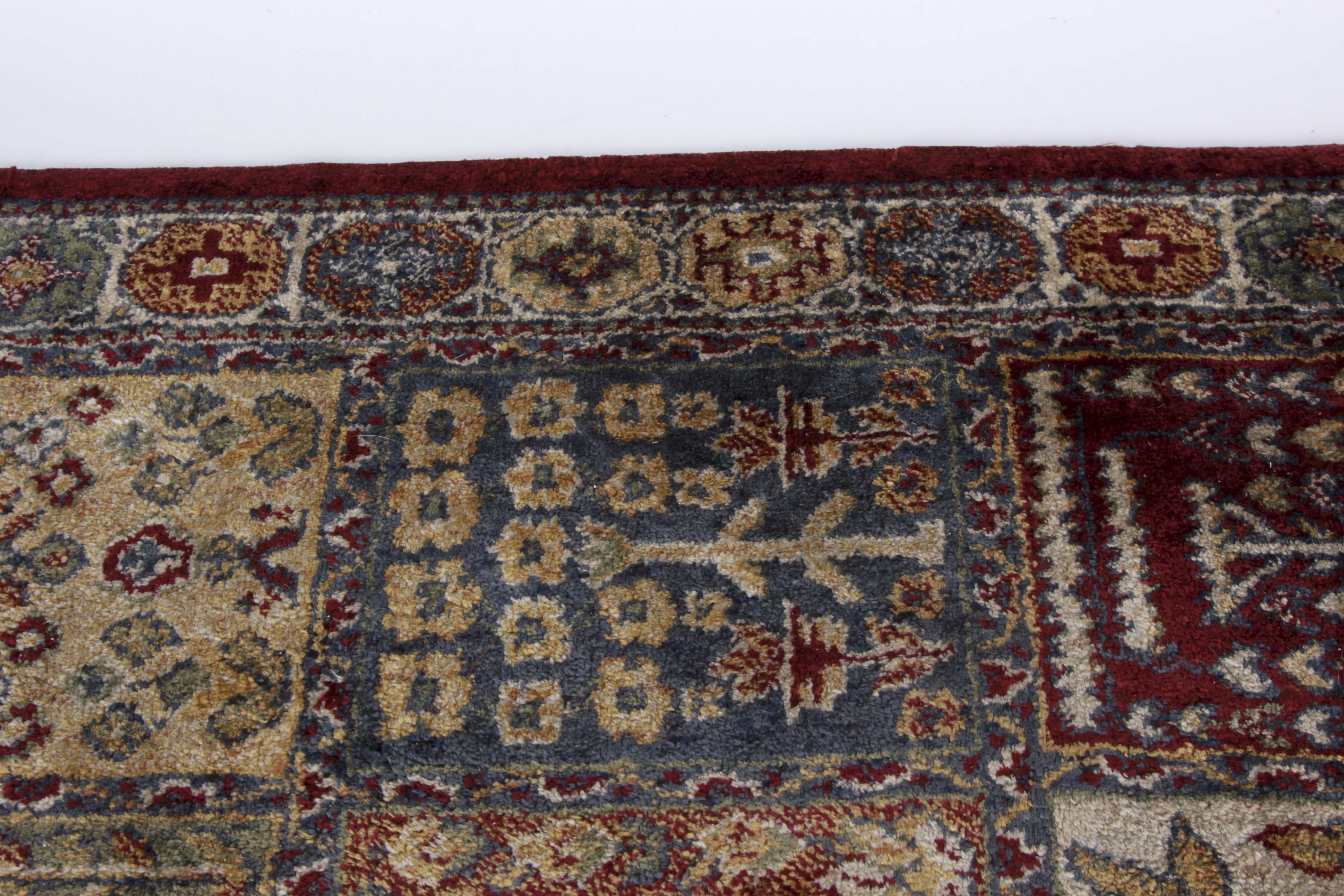 Three Small Machine Woven Bakhtiari-Style Accent Rugs