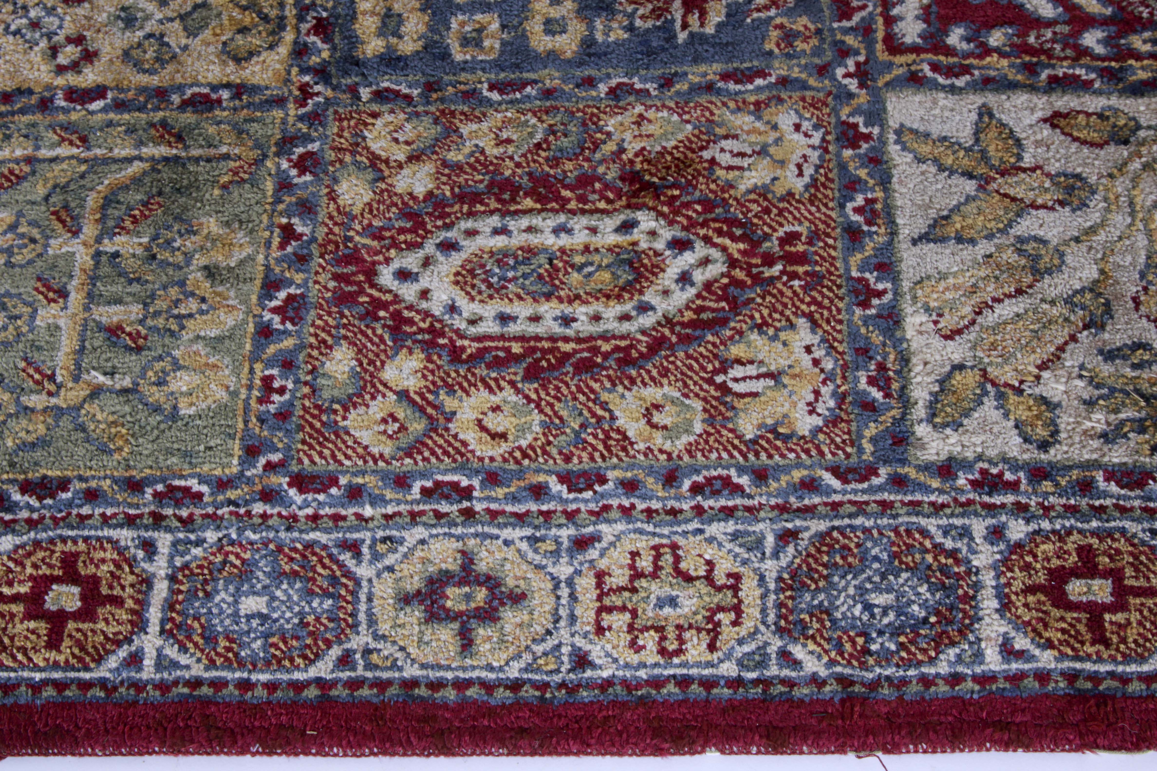 Three Small Machine Woven Bakhtiari-Style Accent Rugs