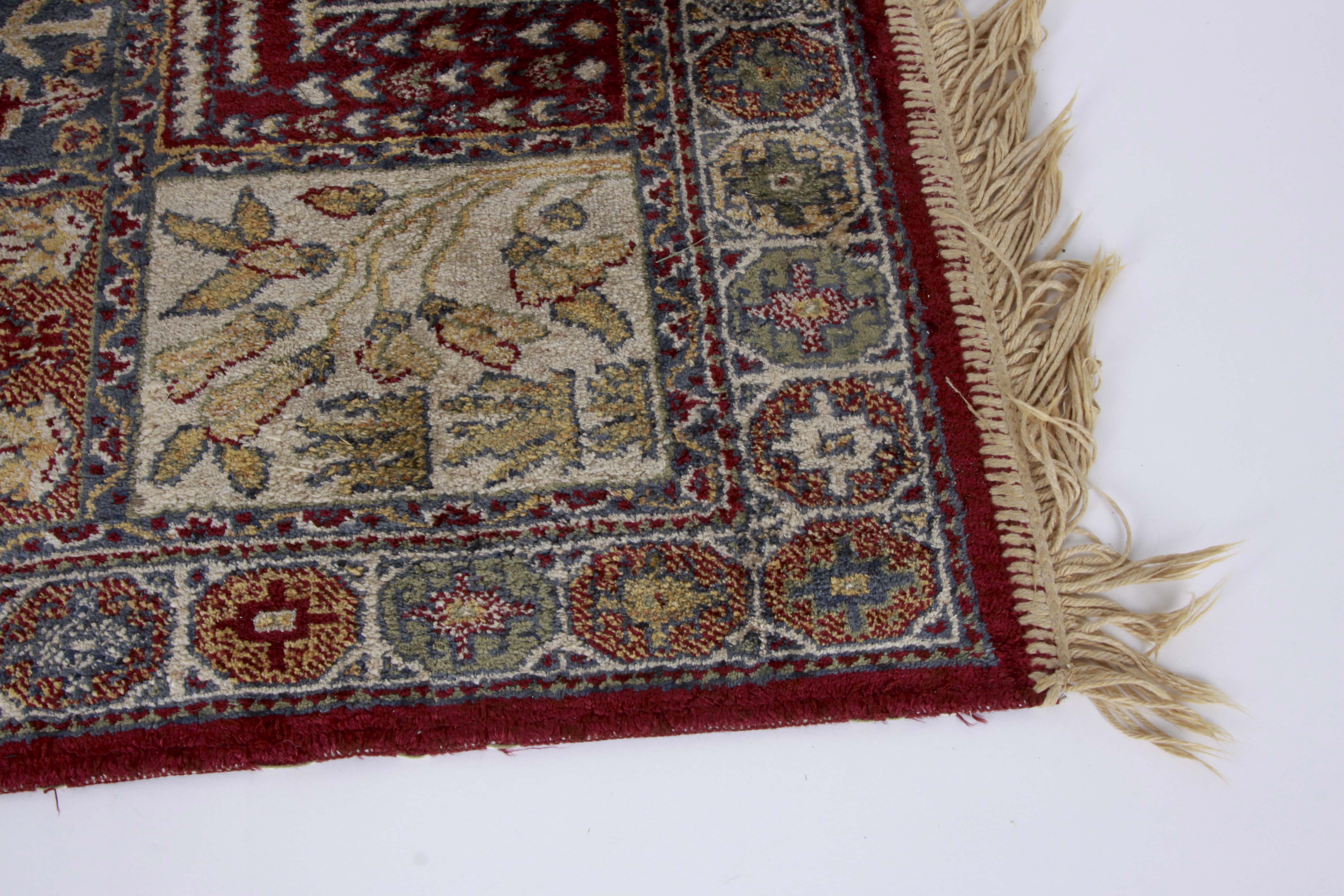 Three Small Machine Woven Bakhtiari-Style Accent Rugs