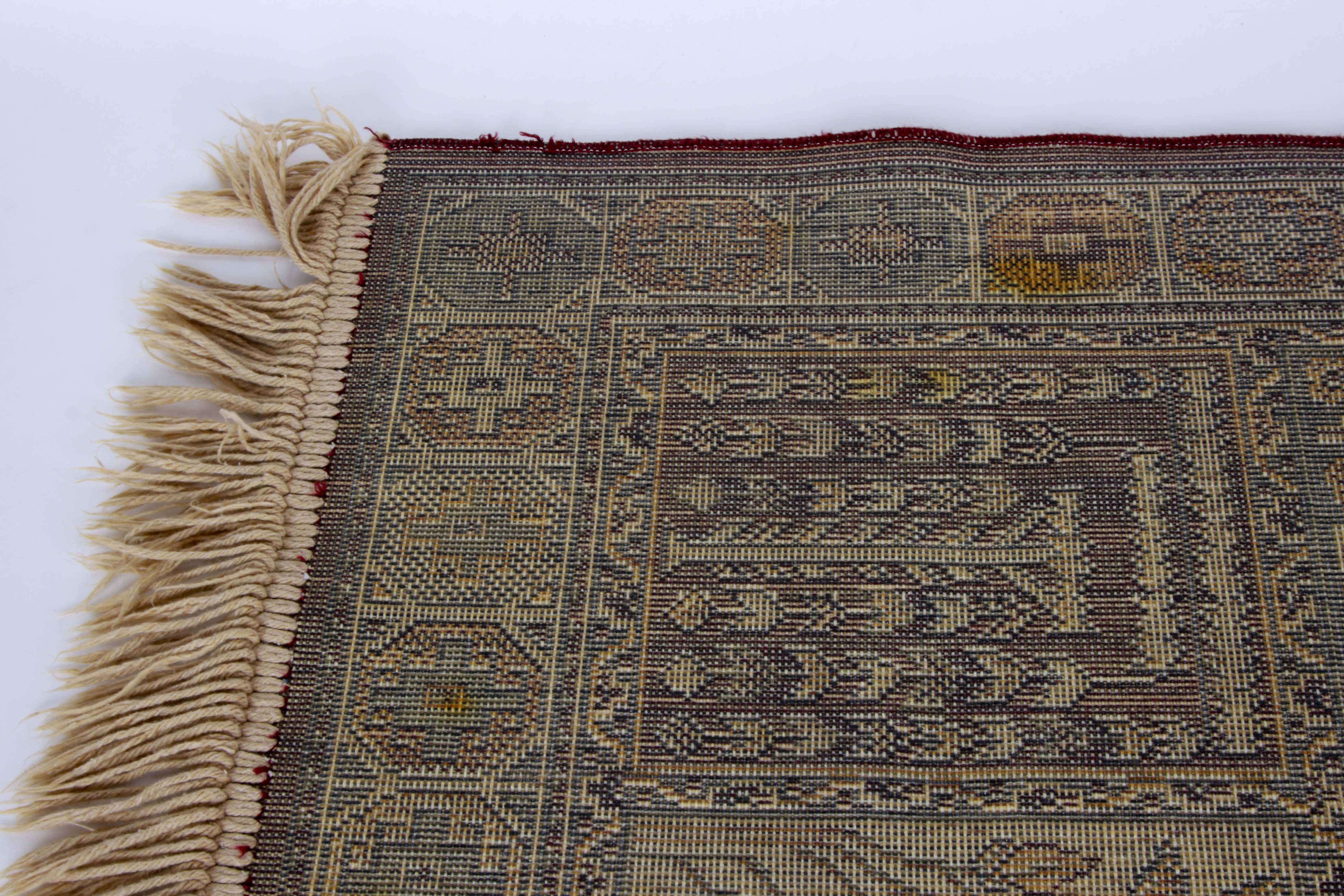 Three Small Machine Woven Bakhtiari-Style Accent Rugs