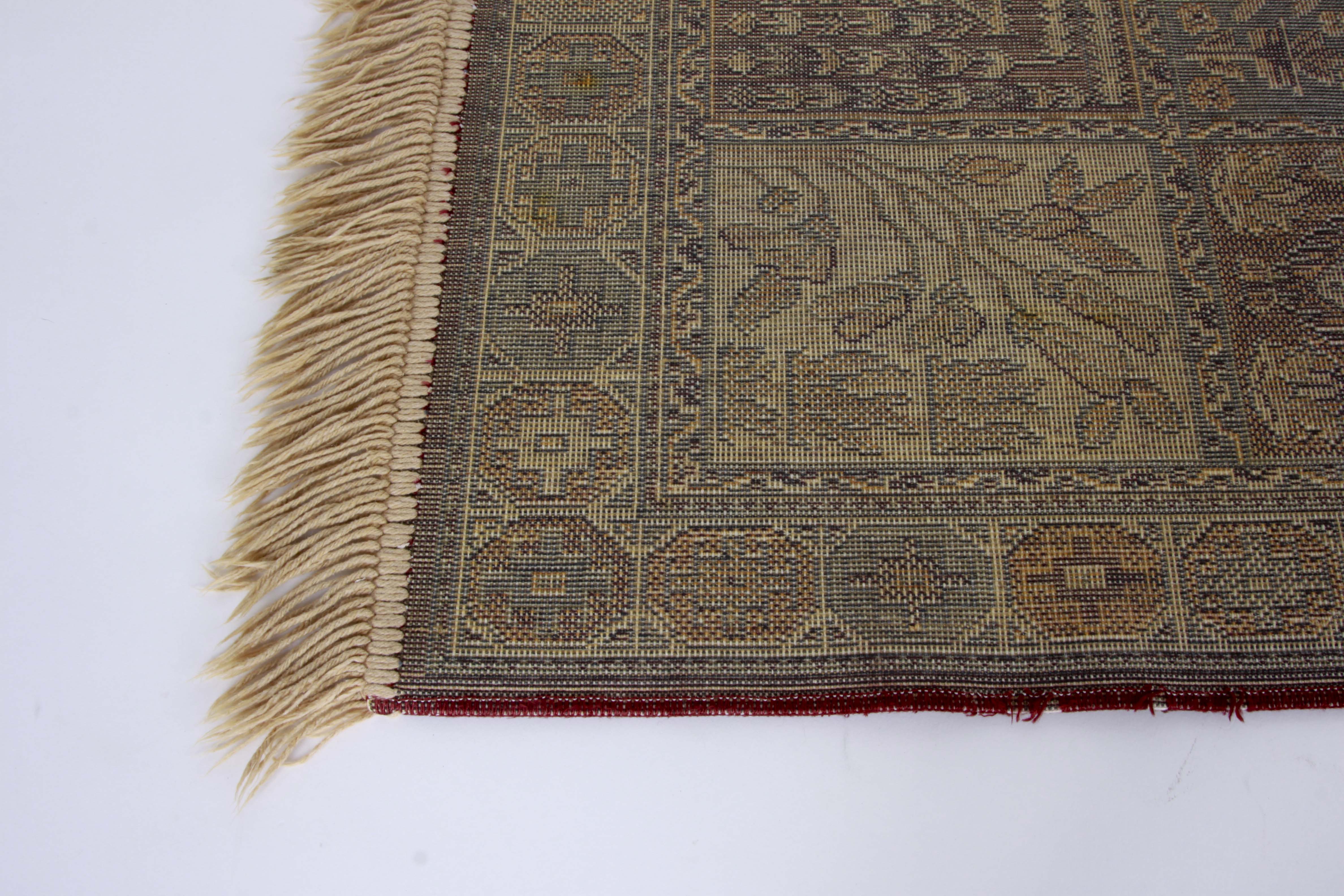 Three Small Machine Woven Bakhtiari-Style Accent Rugs