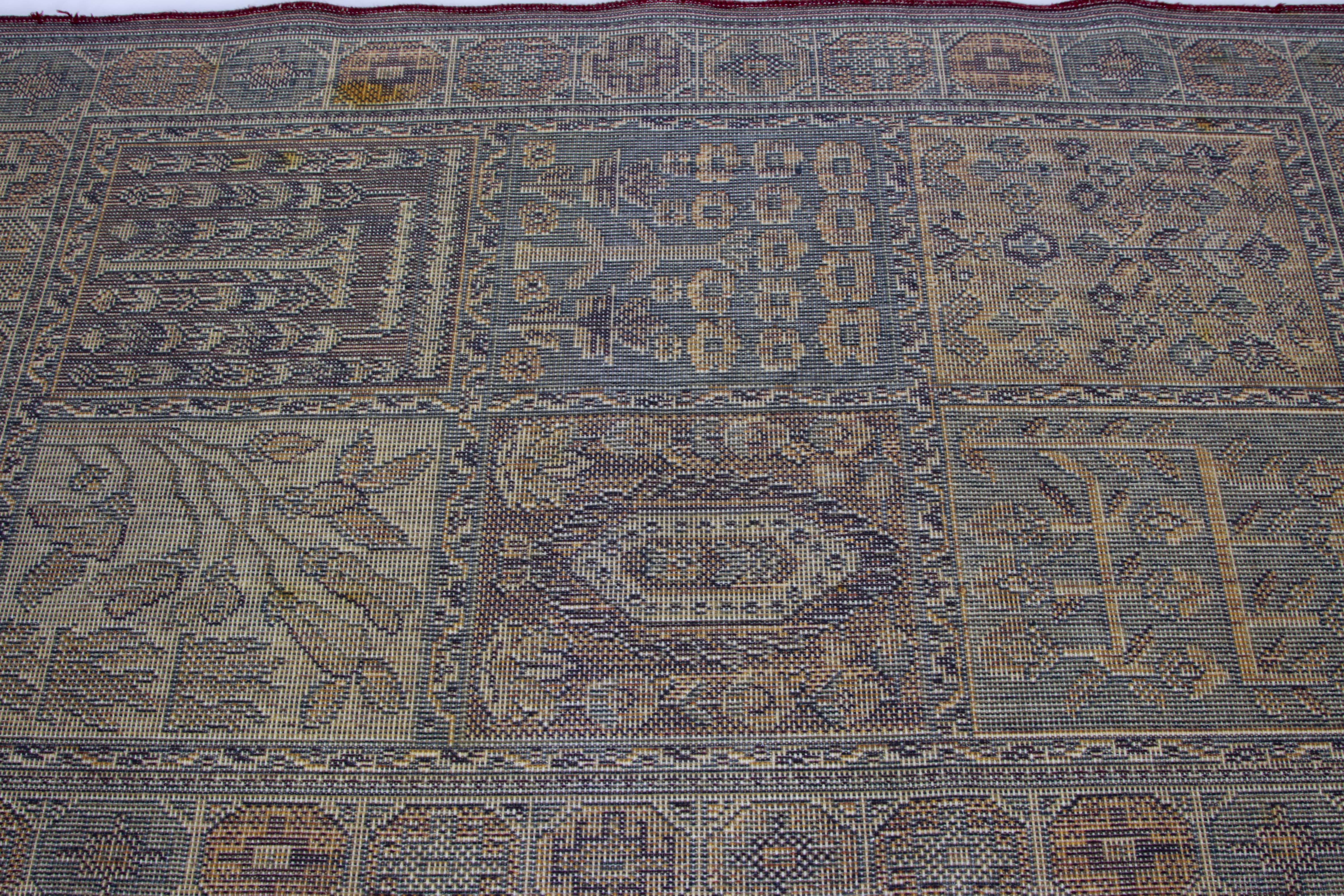 Three Small Machine Woven Bakhtiari-Style Accent Rugs