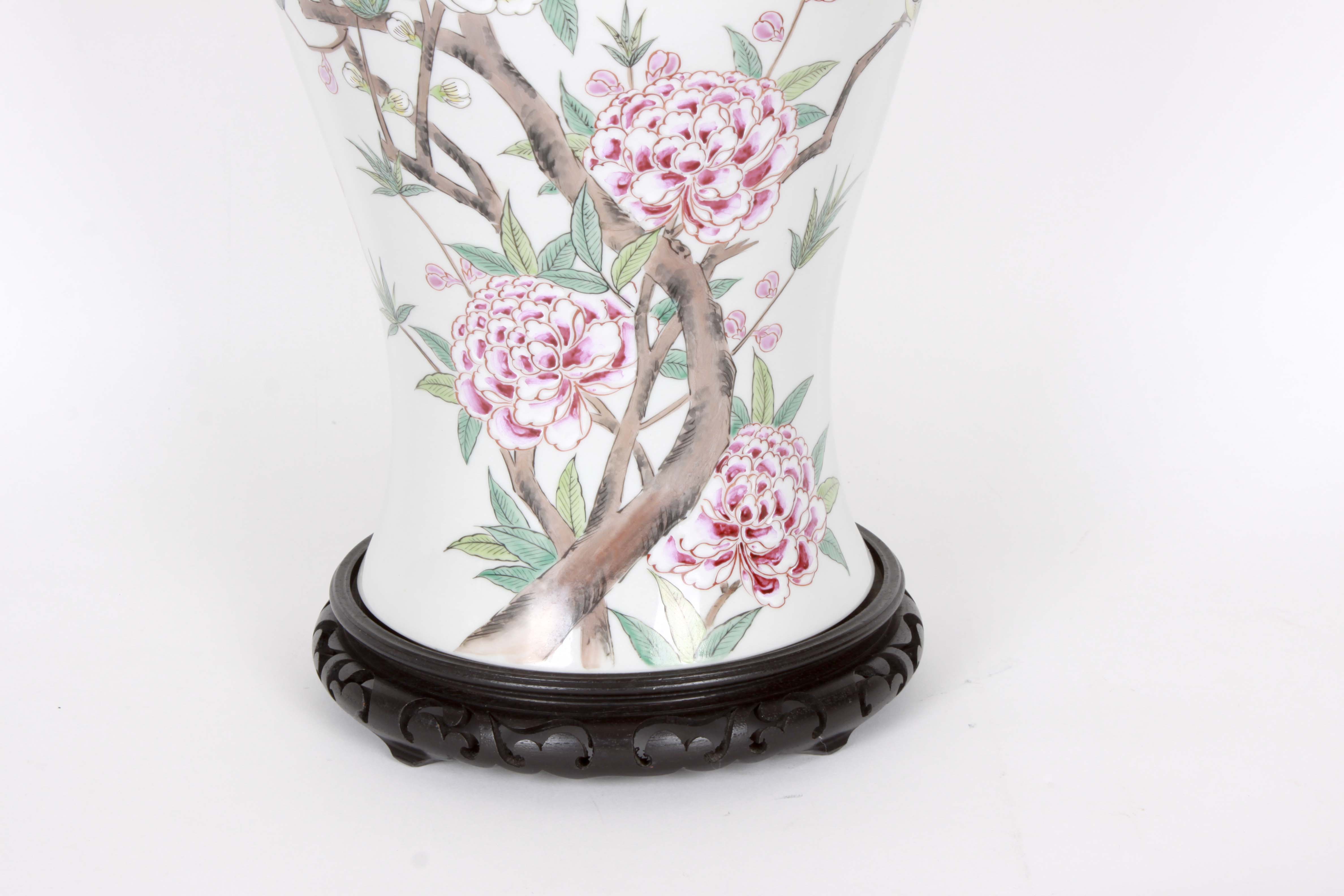 Large Chinese Ceramic Table Lamp