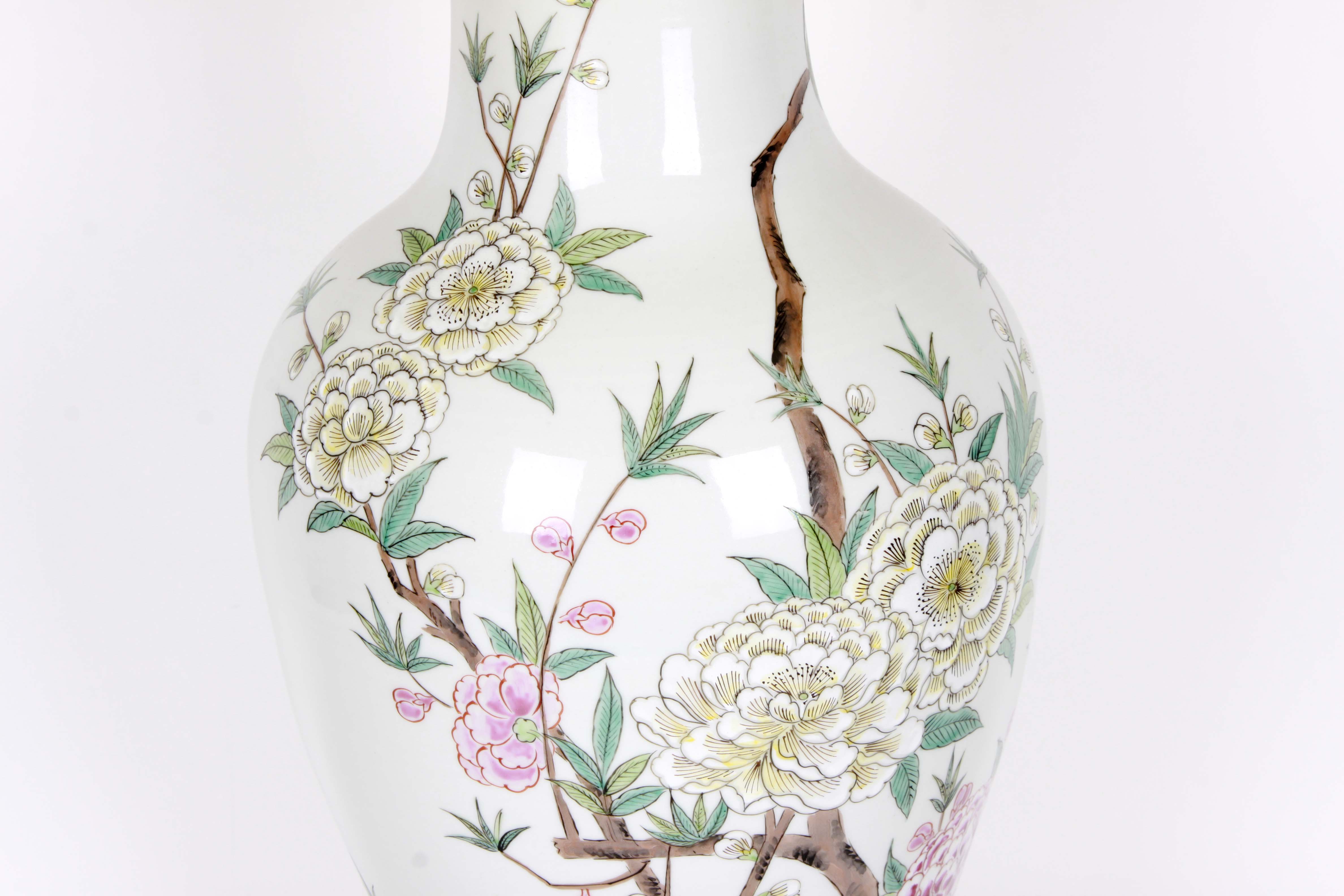 Large Chinese Ceramic Table Lamp