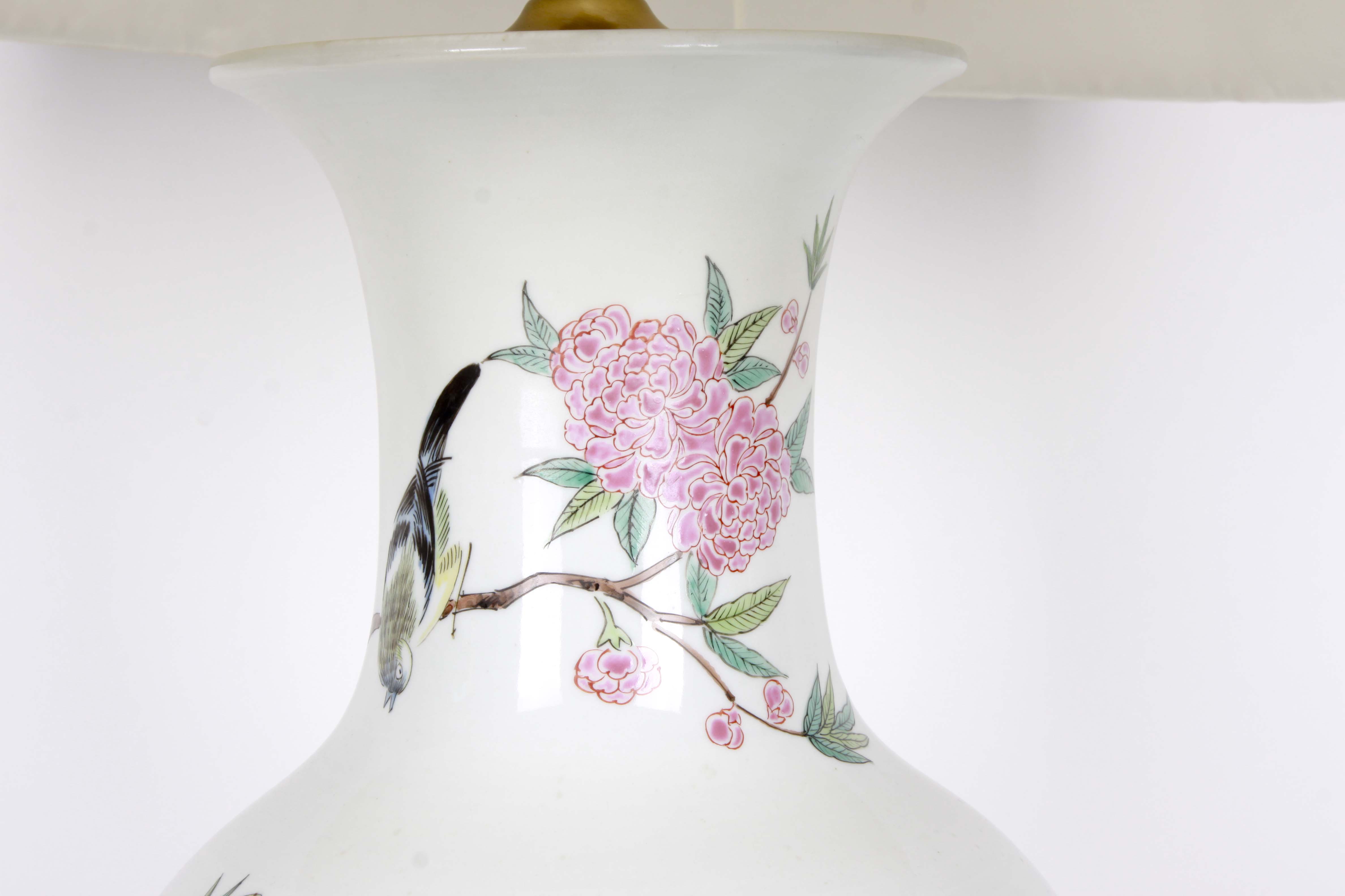Large Chinese Ceramic Table Lamp