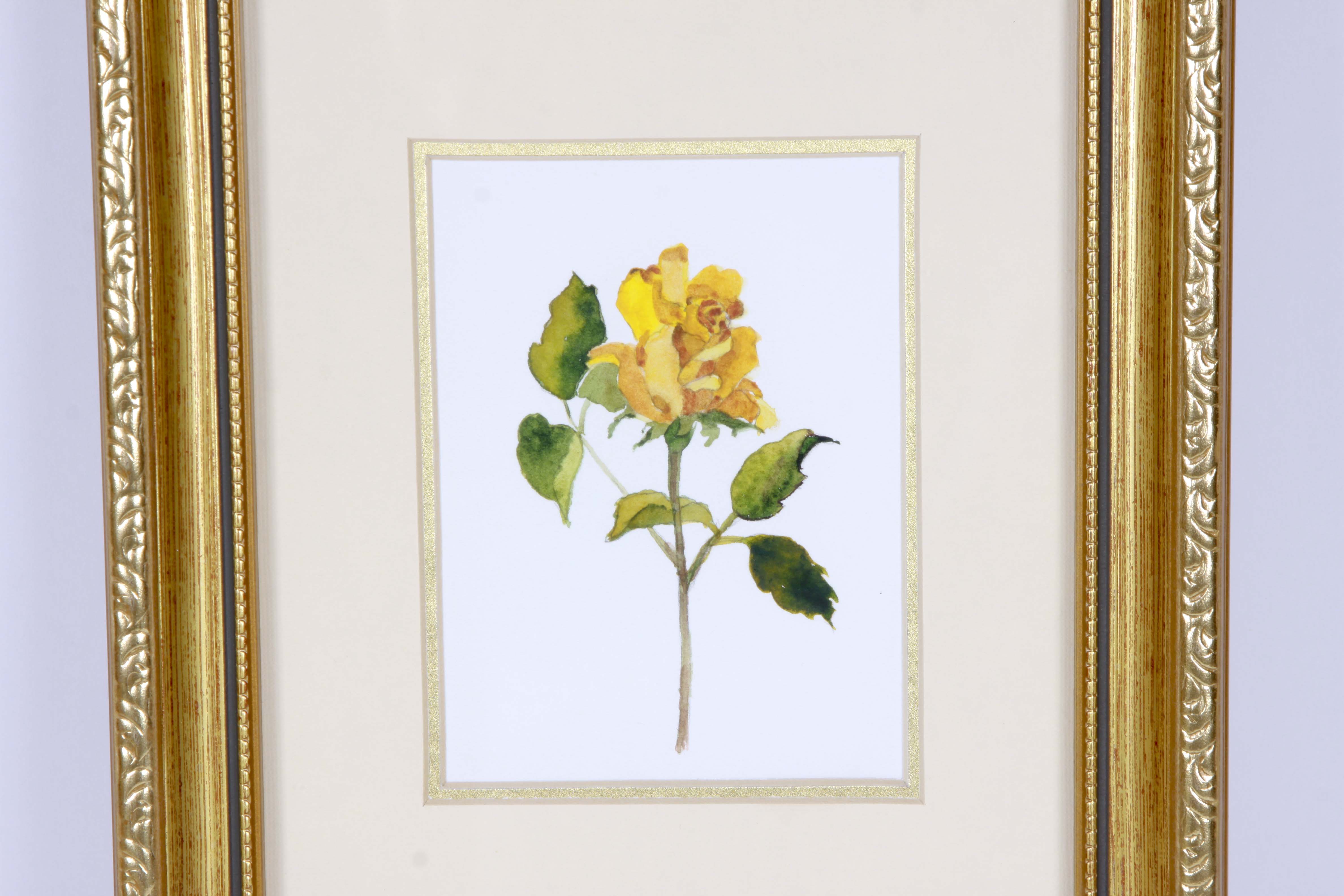 Bathroom Accessories and Decor Including an Original Watercolor