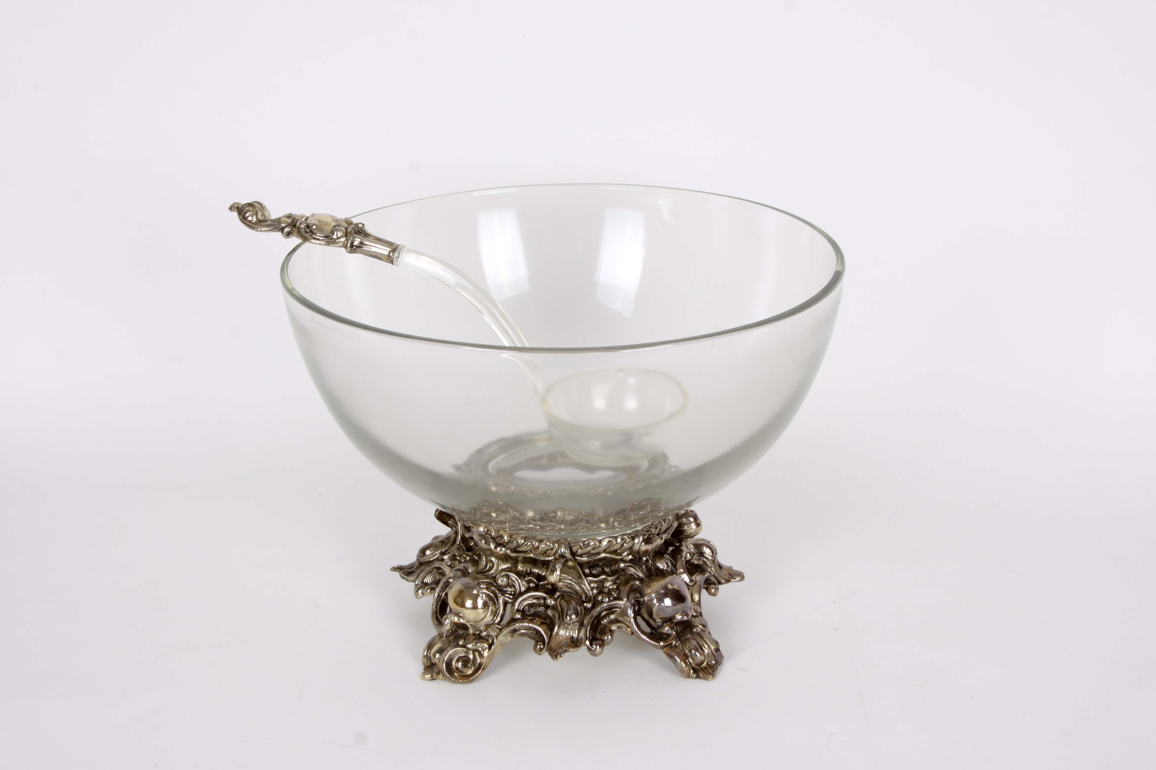 Vintage Large Punch Bowl Set by Pitman -Dreitzer