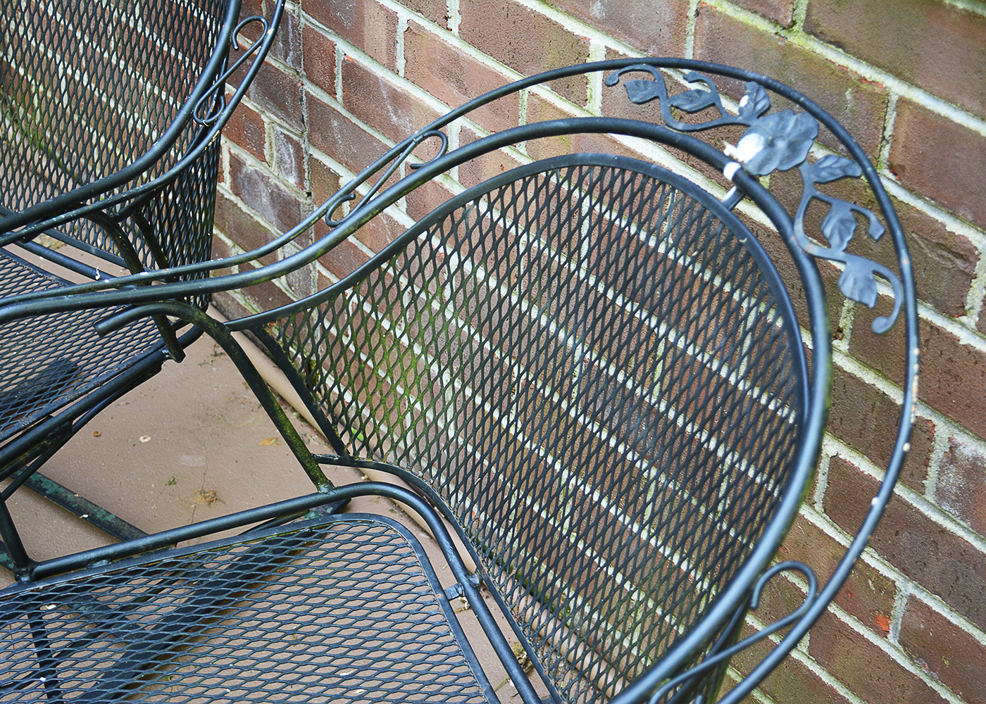Black Wrought Iron Patio Chairs