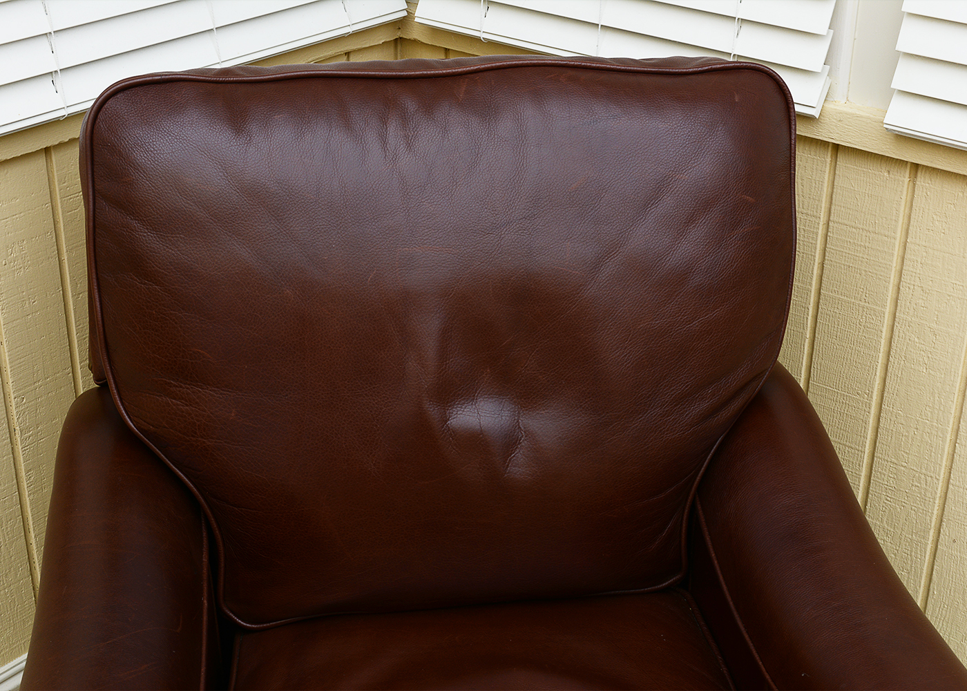 Ballard Designs Brown Leather Recliner