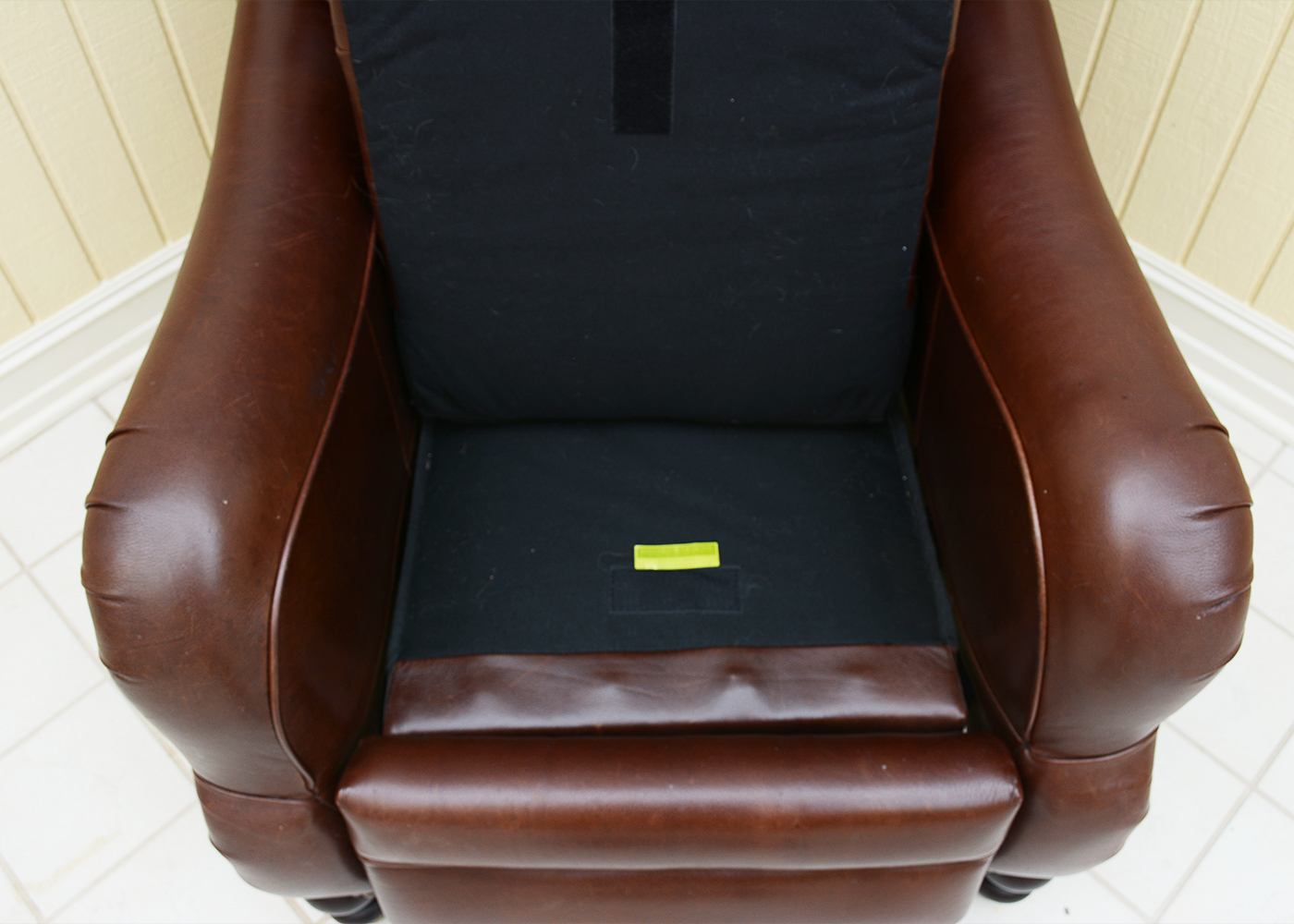 Ballard Designs Brown Leather Recliner