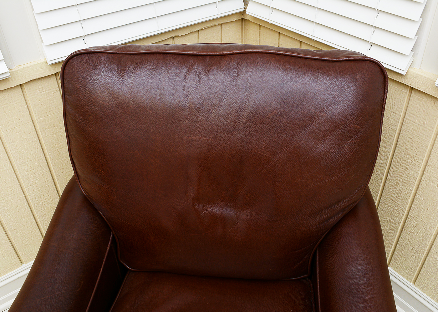 Ballard Designs Brown Leather Recliner