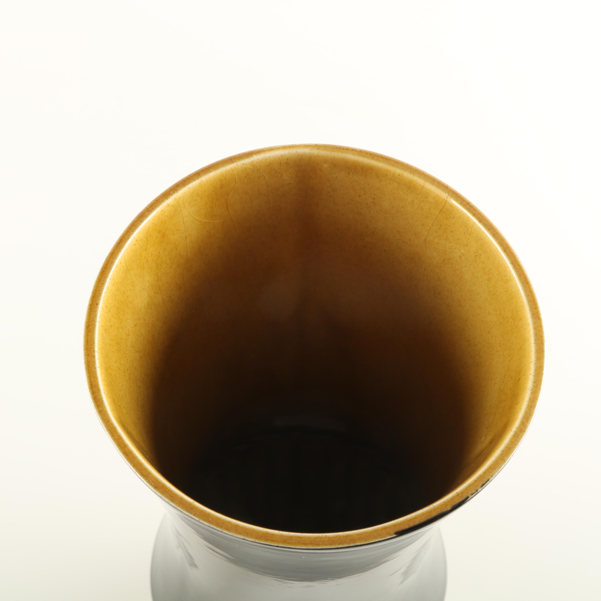 Hornsea and Amber Tone Glass Vases