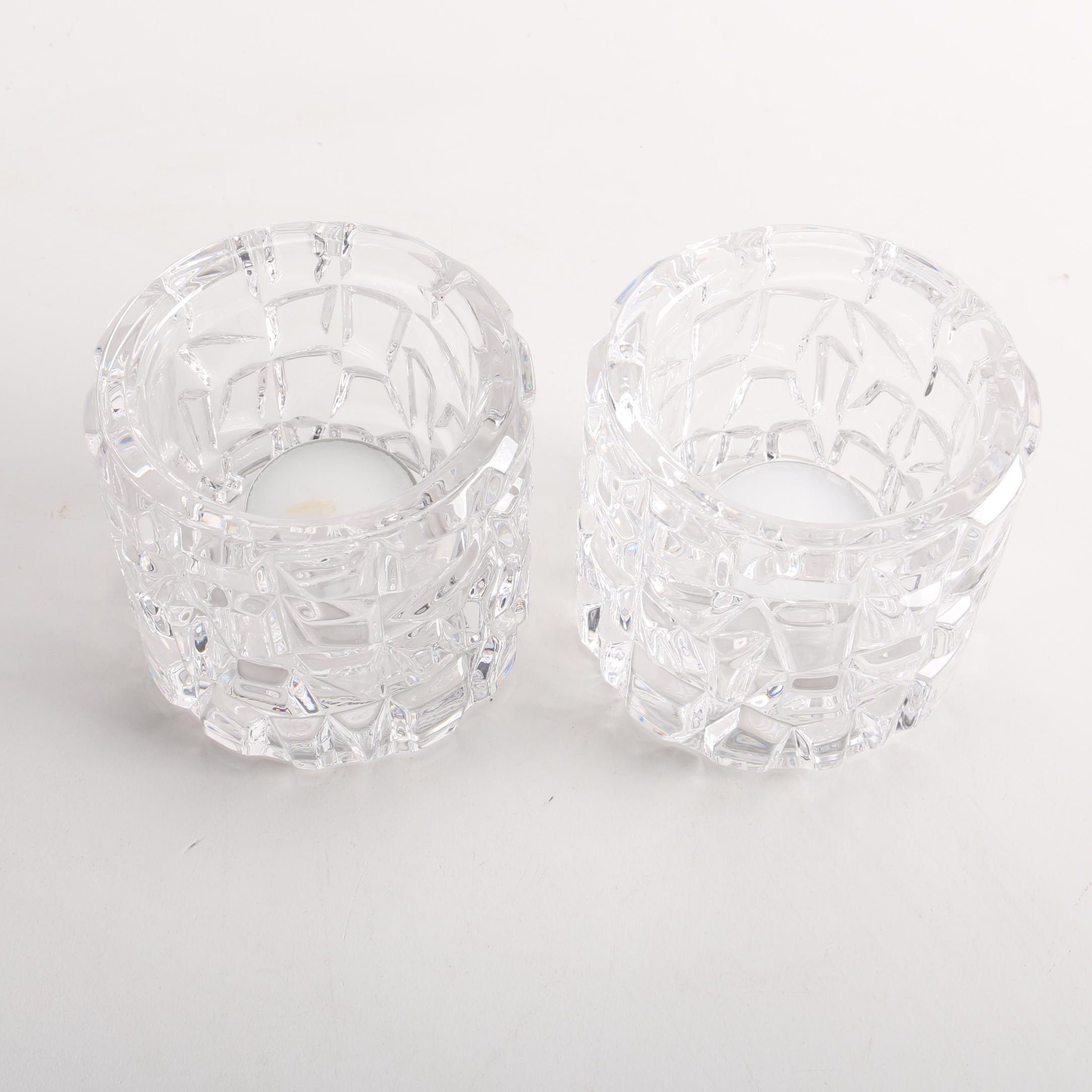Tiffany & Co. Crystal Votive Candle Holders