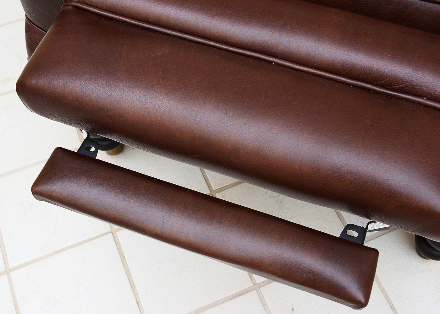 Ballard Designs Brown Leather Recliner