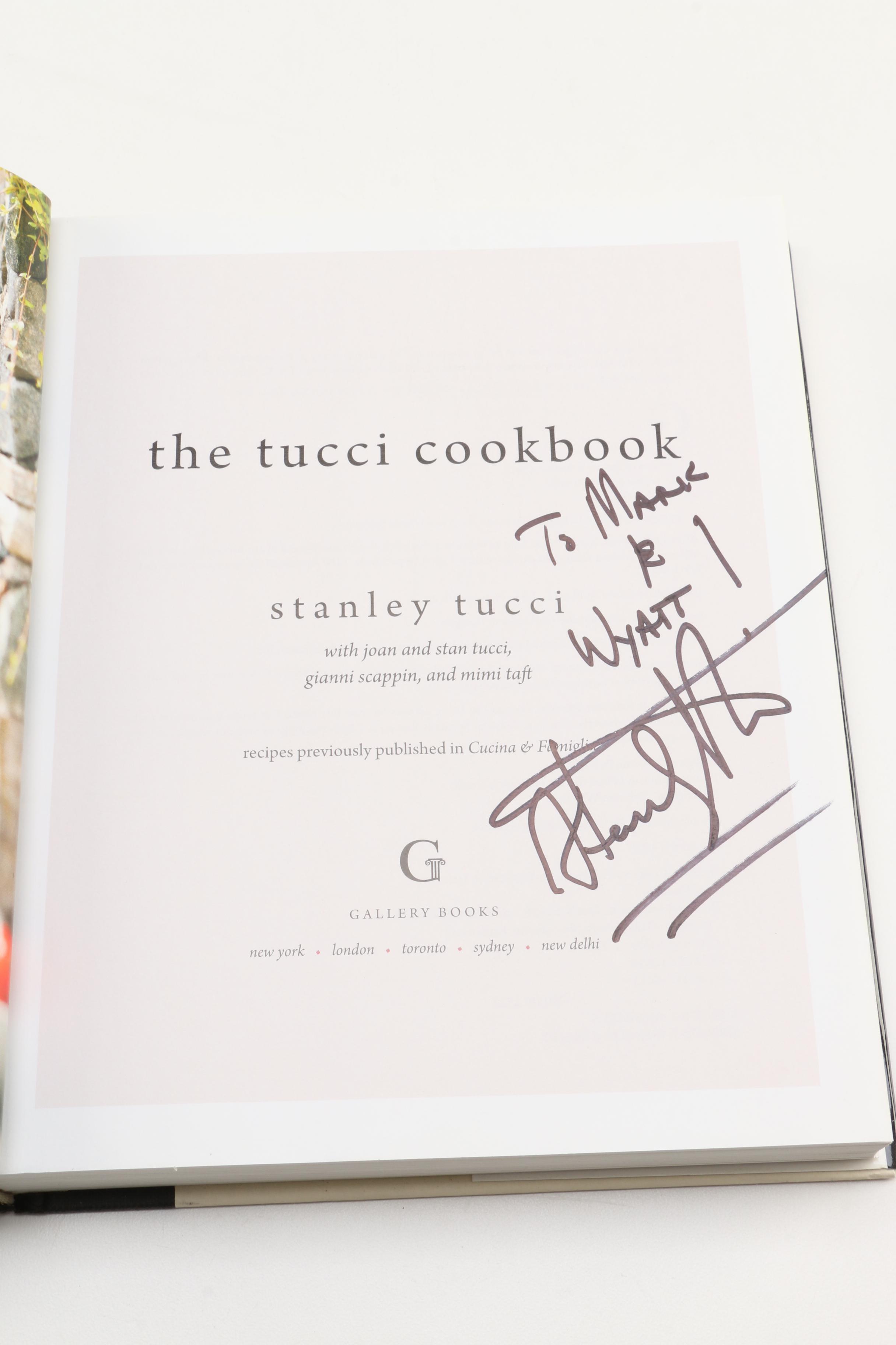 Signed Edition of "The Tucci Cookbook" by Stanley Tucci