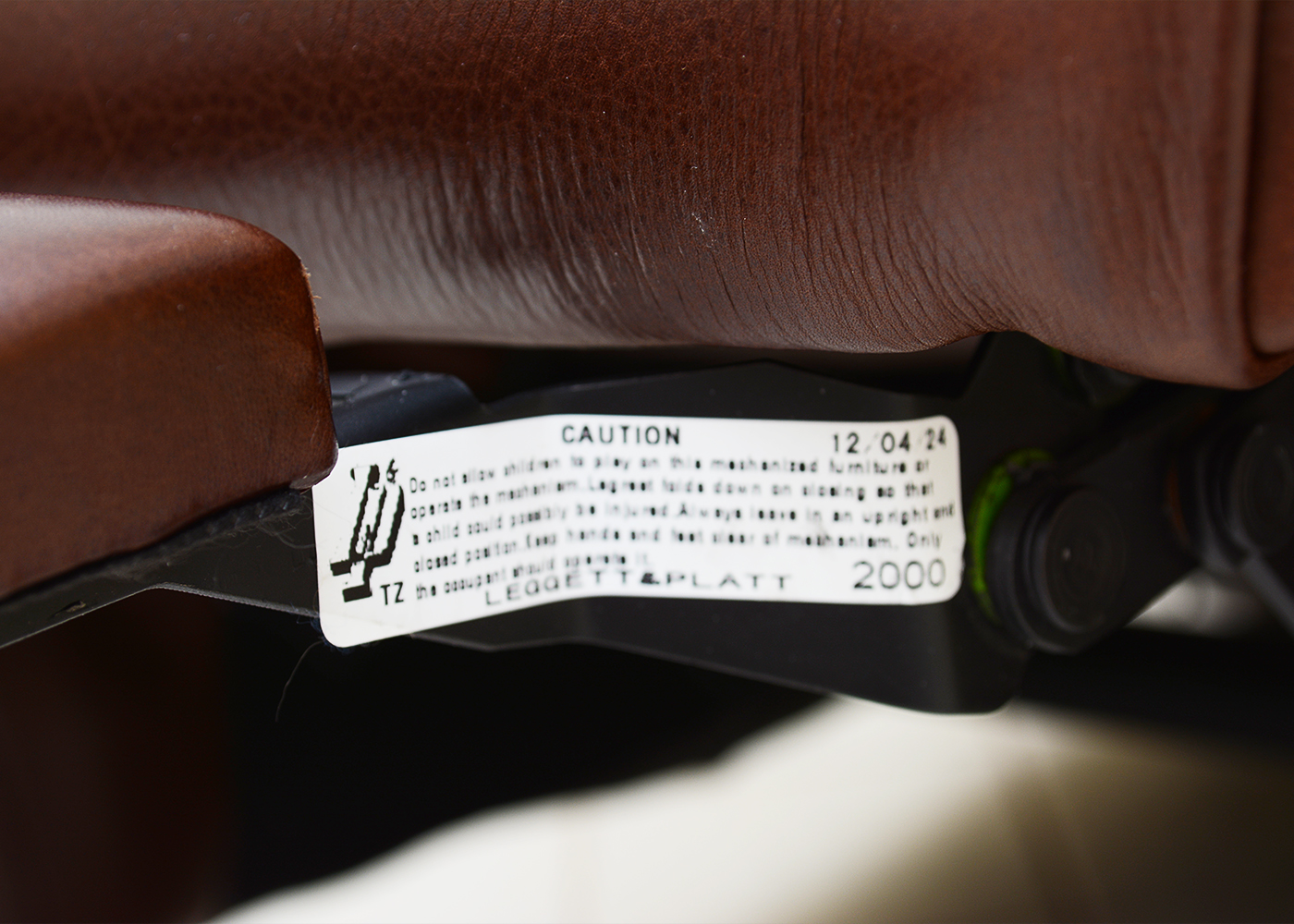 Ballard Designs Brown Leather Recliner