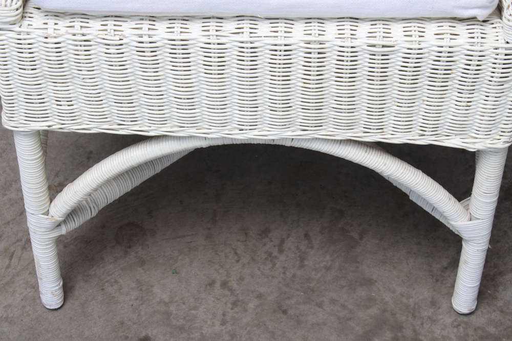 Lloyd Loom Inspired Wicker Chair