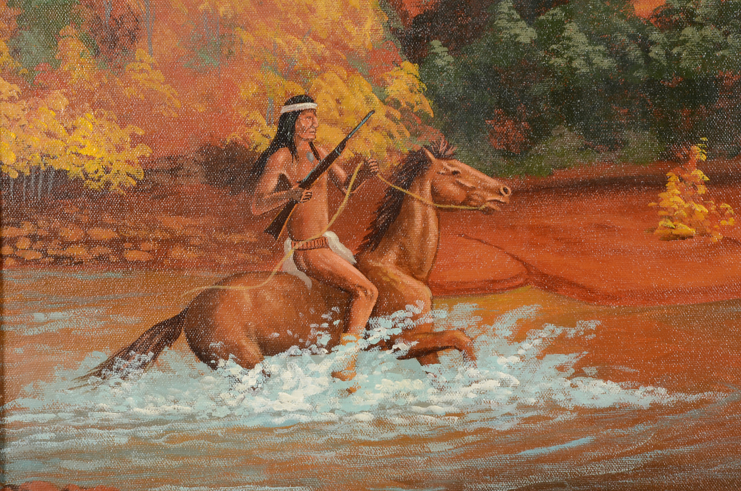 Jimmy Yellowhair Original Oil on Canvas