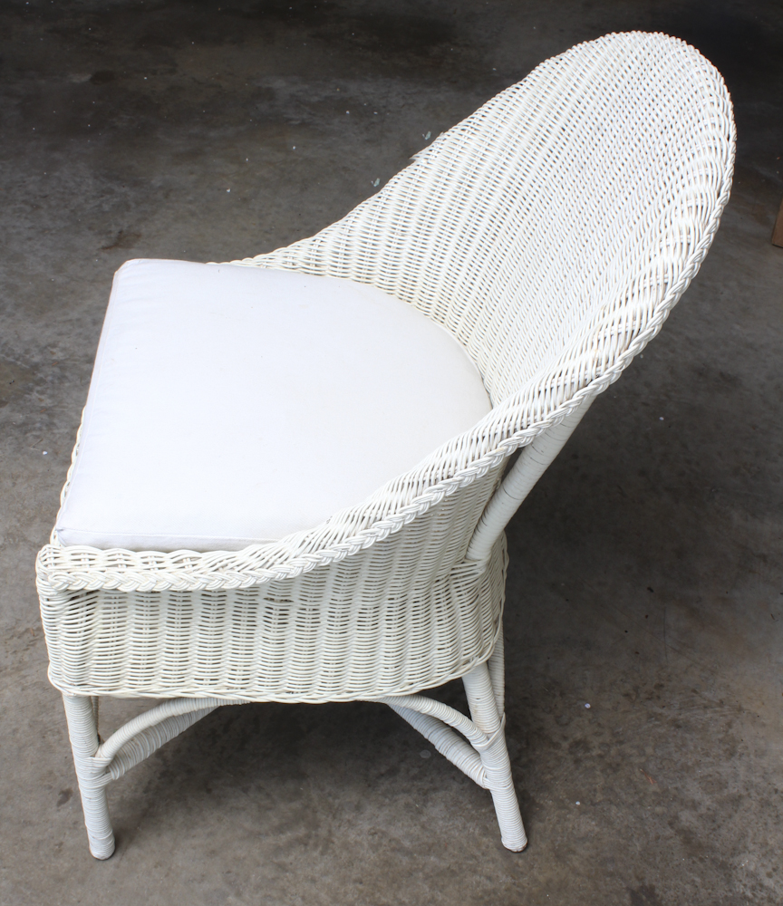 Lloyd Loom Inspired Wicker Chair