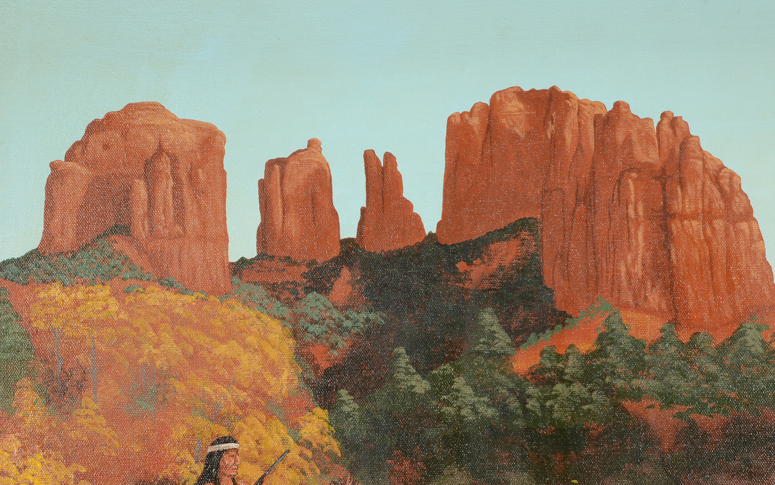 Jimmy Yellowhair Original Oil on Canvas