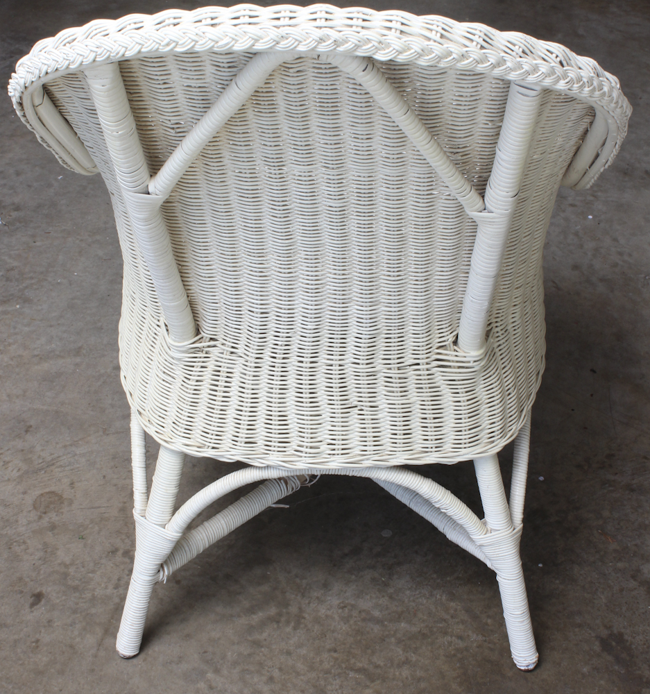 Lloyd Loom Inspired Wicker Chair