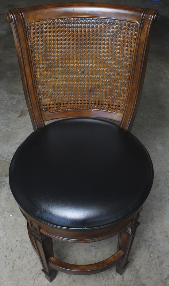 Cane Back Accent Chairs With Round Seats by Hillsdale Furniture, LLC