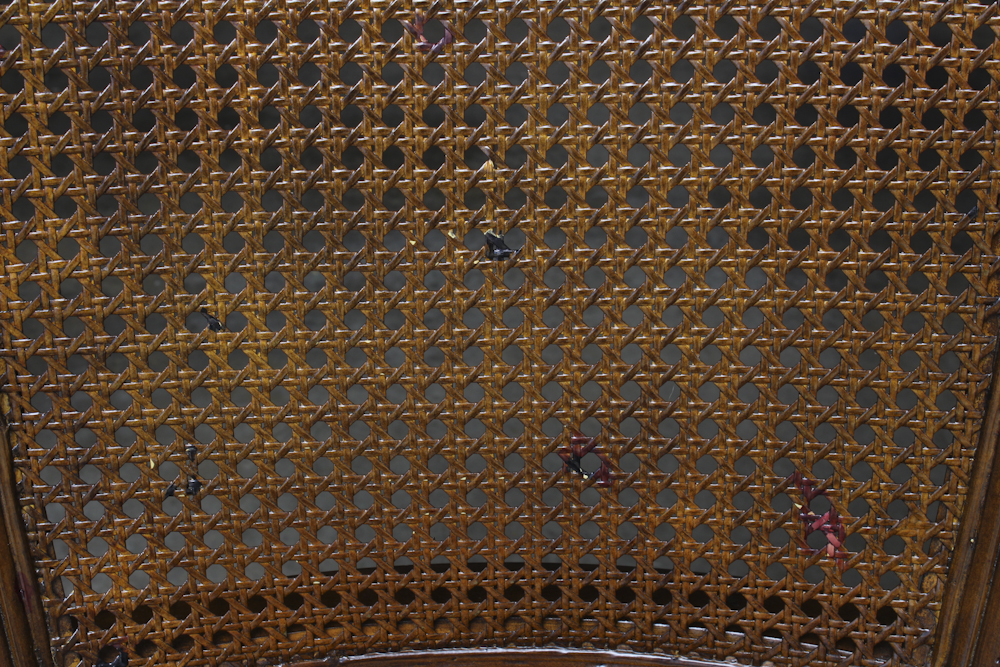 Cane Back Accent Chairs With Round Seats by Hillsdale Furniture, LLC