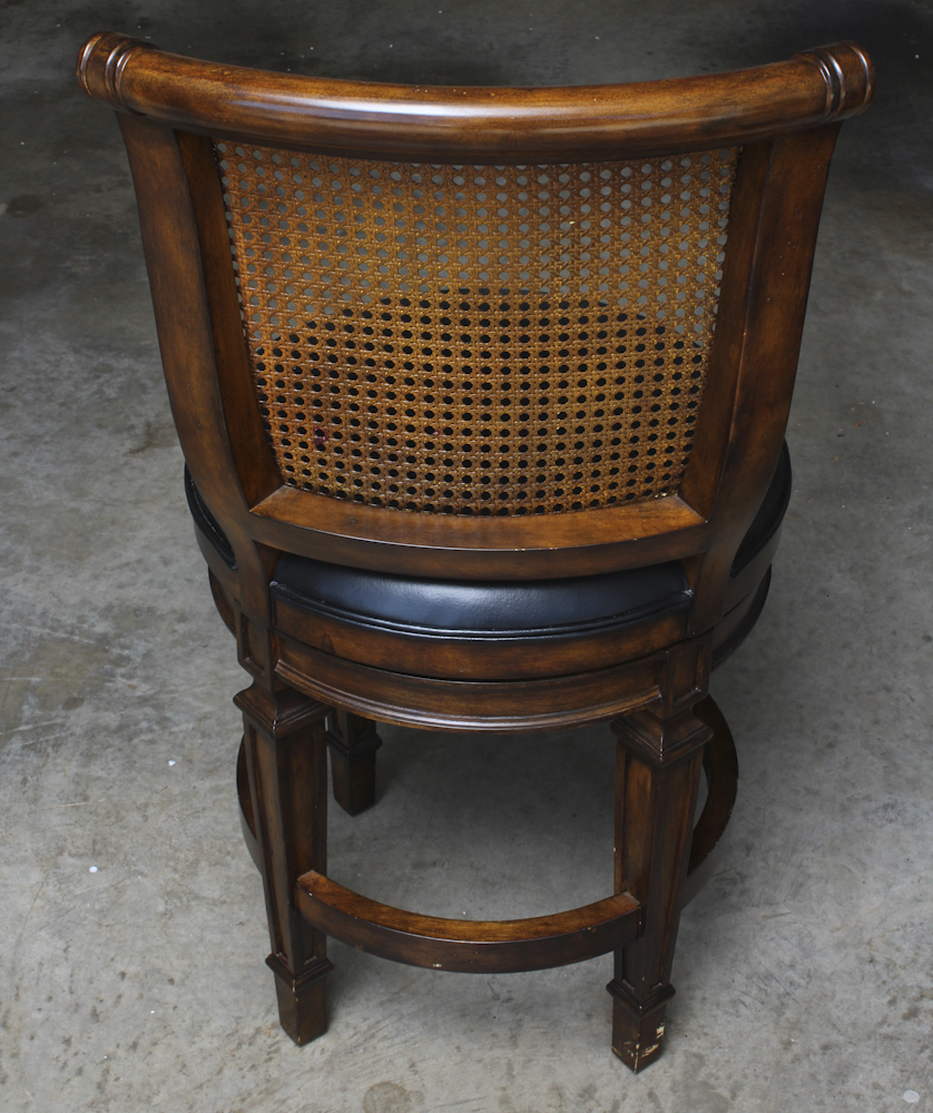 Cane Back Accent Chairs With Round Seats by Hillsdale Furniture, LLC