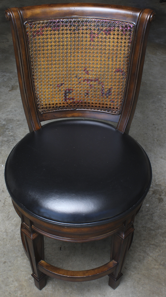 Cane Back Accent Chairs With Round Seats by Hillsdale Furniture, LLC