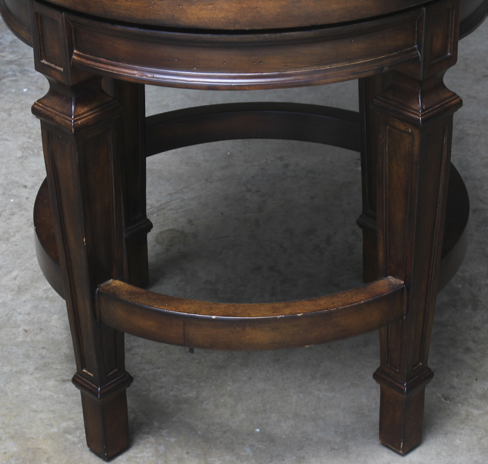 Cane Back Accent Chairs With Round Seats by Hillsdale Furniture, LLC